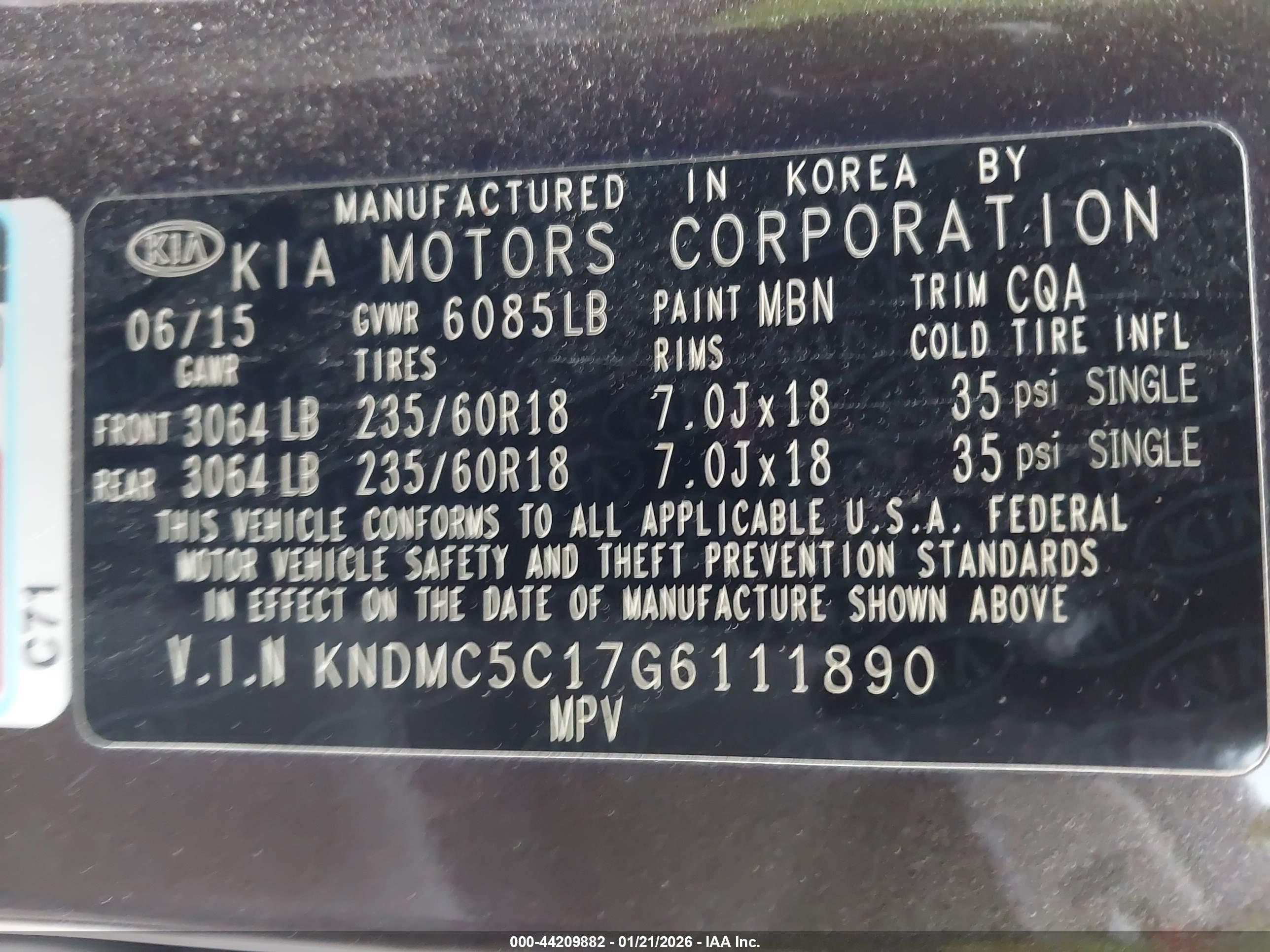 KIA SEDONA image 9