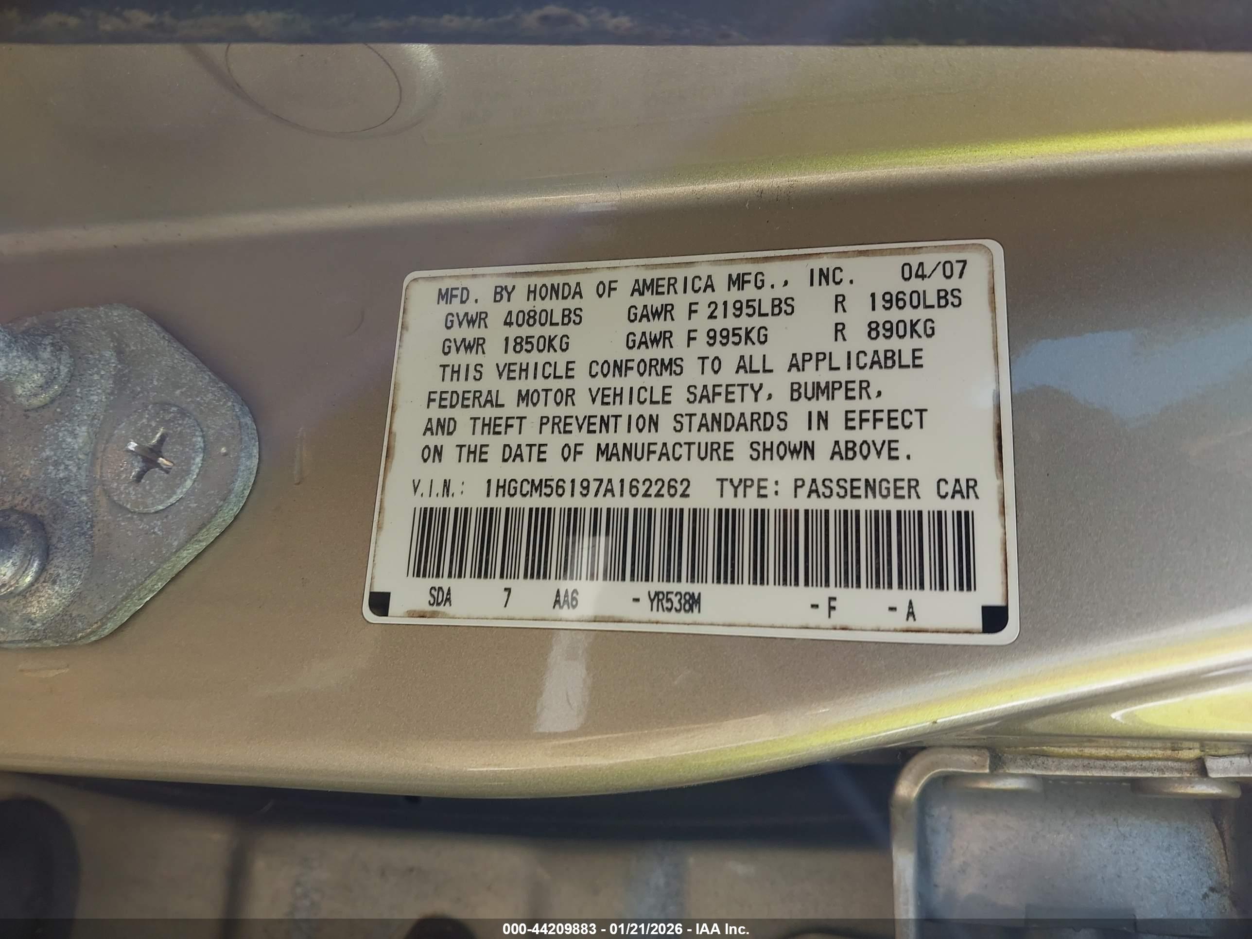 HONDA ACCORD image 9