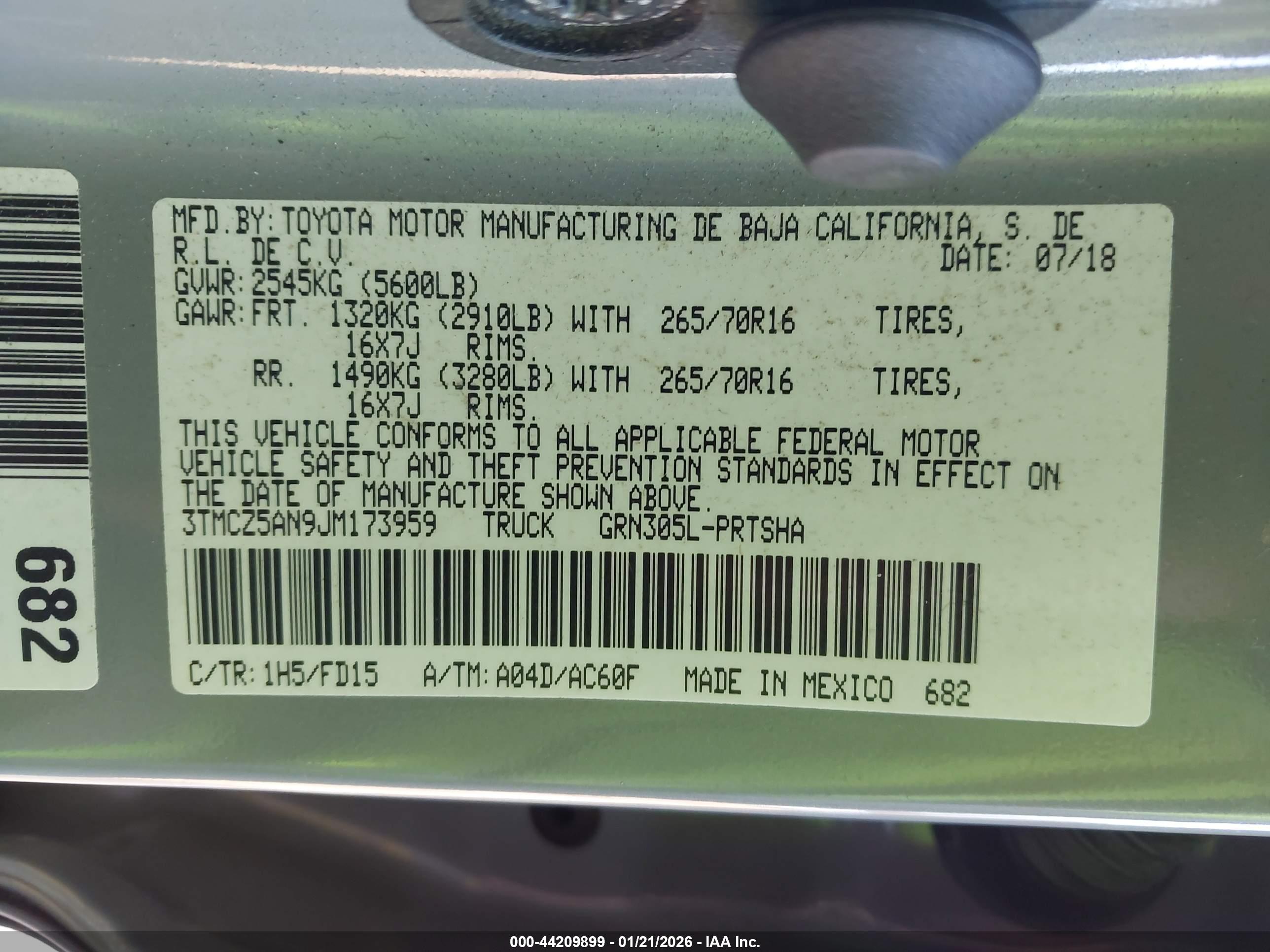 TOYOTA TACOMA image 9