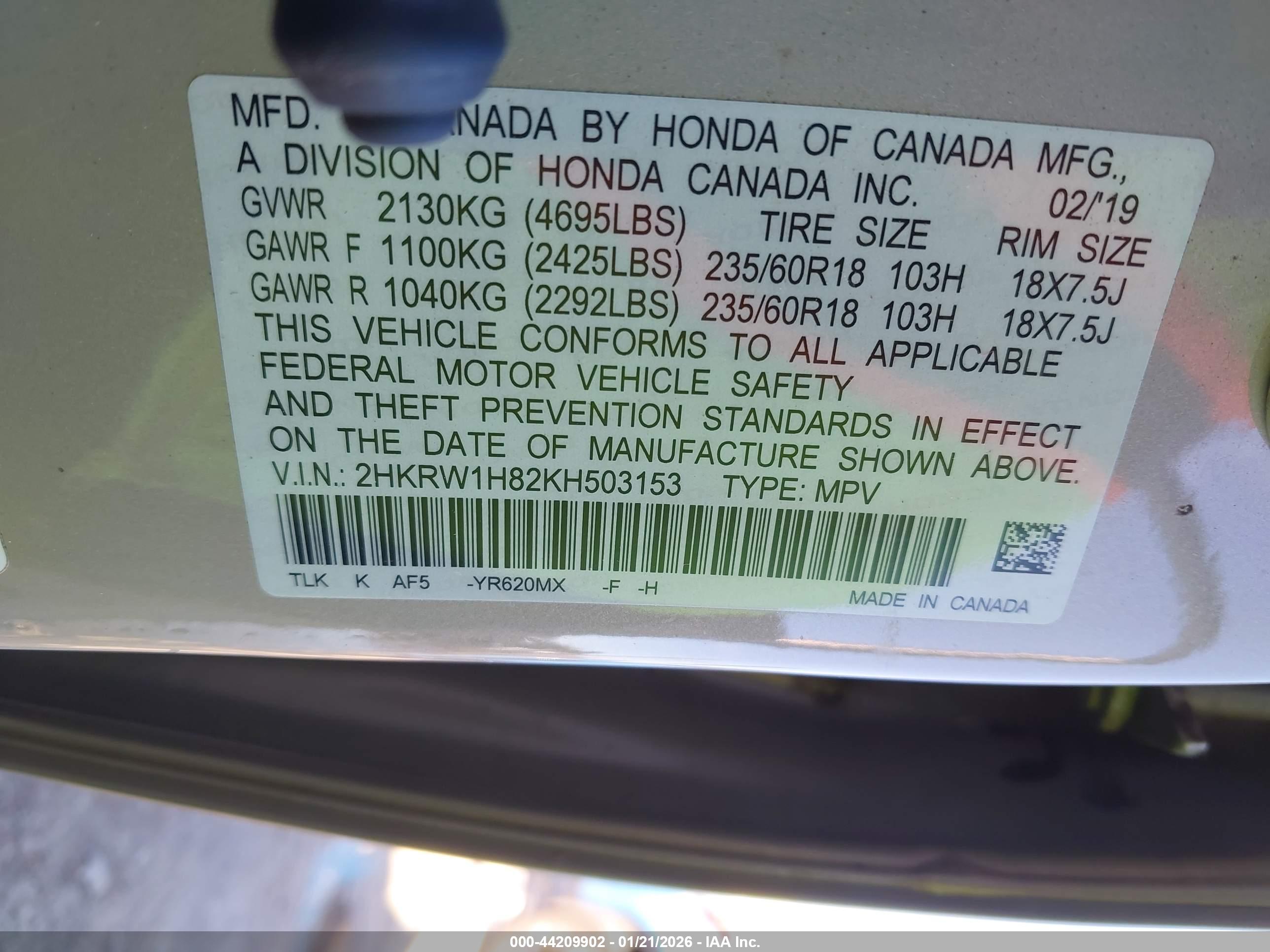 HONDA CR-V image 9