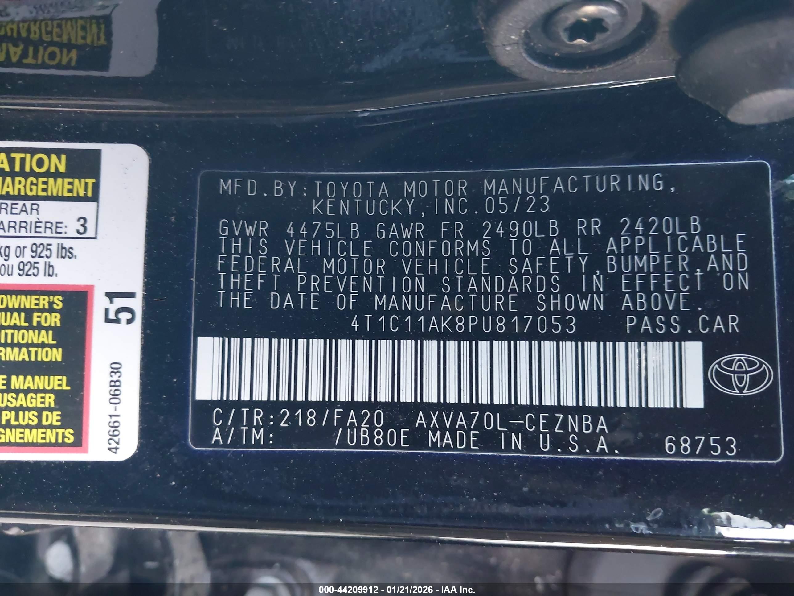 TOYOTA CAMRY image 9