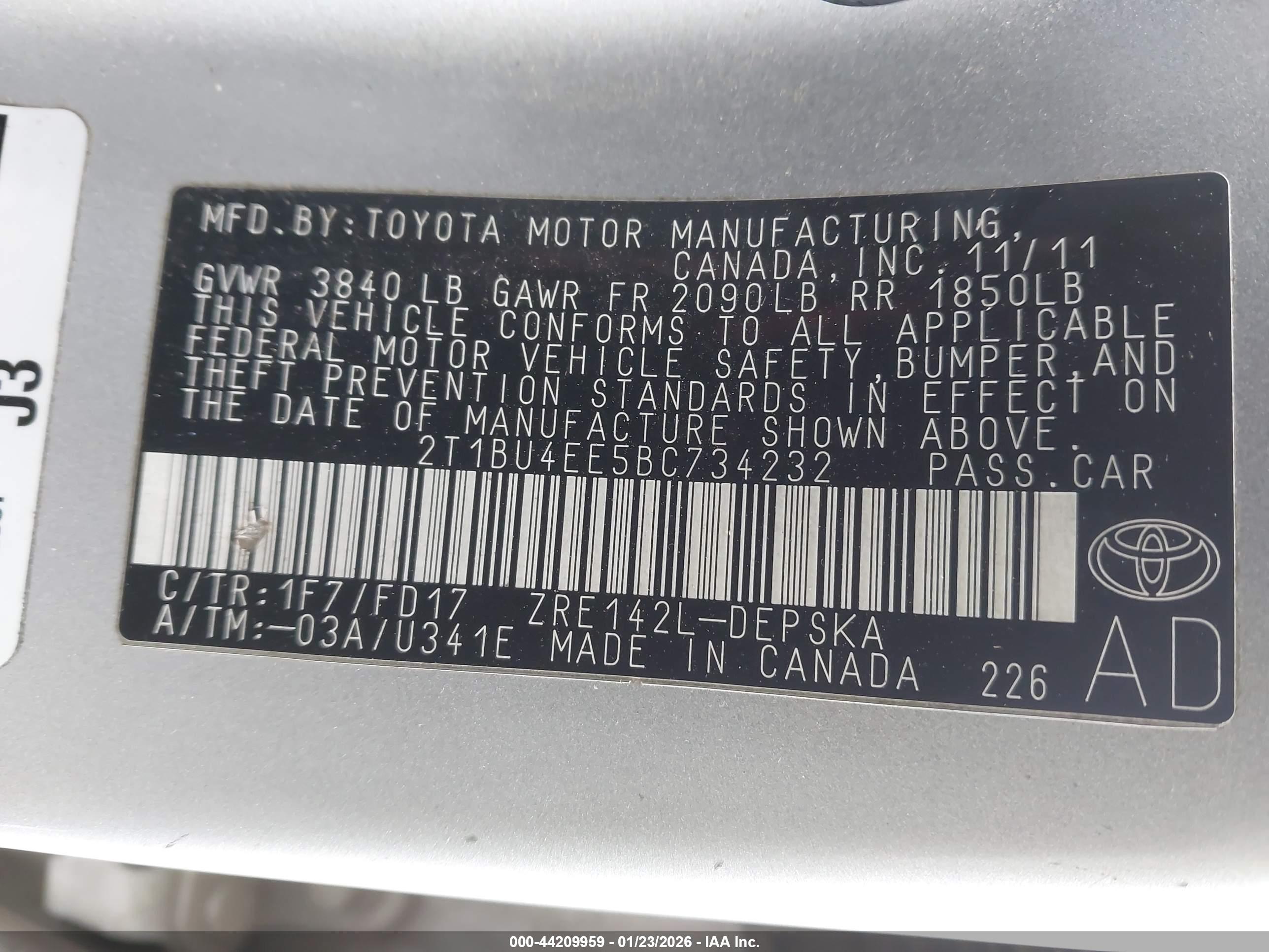 TOYOTA COROLLA image 9