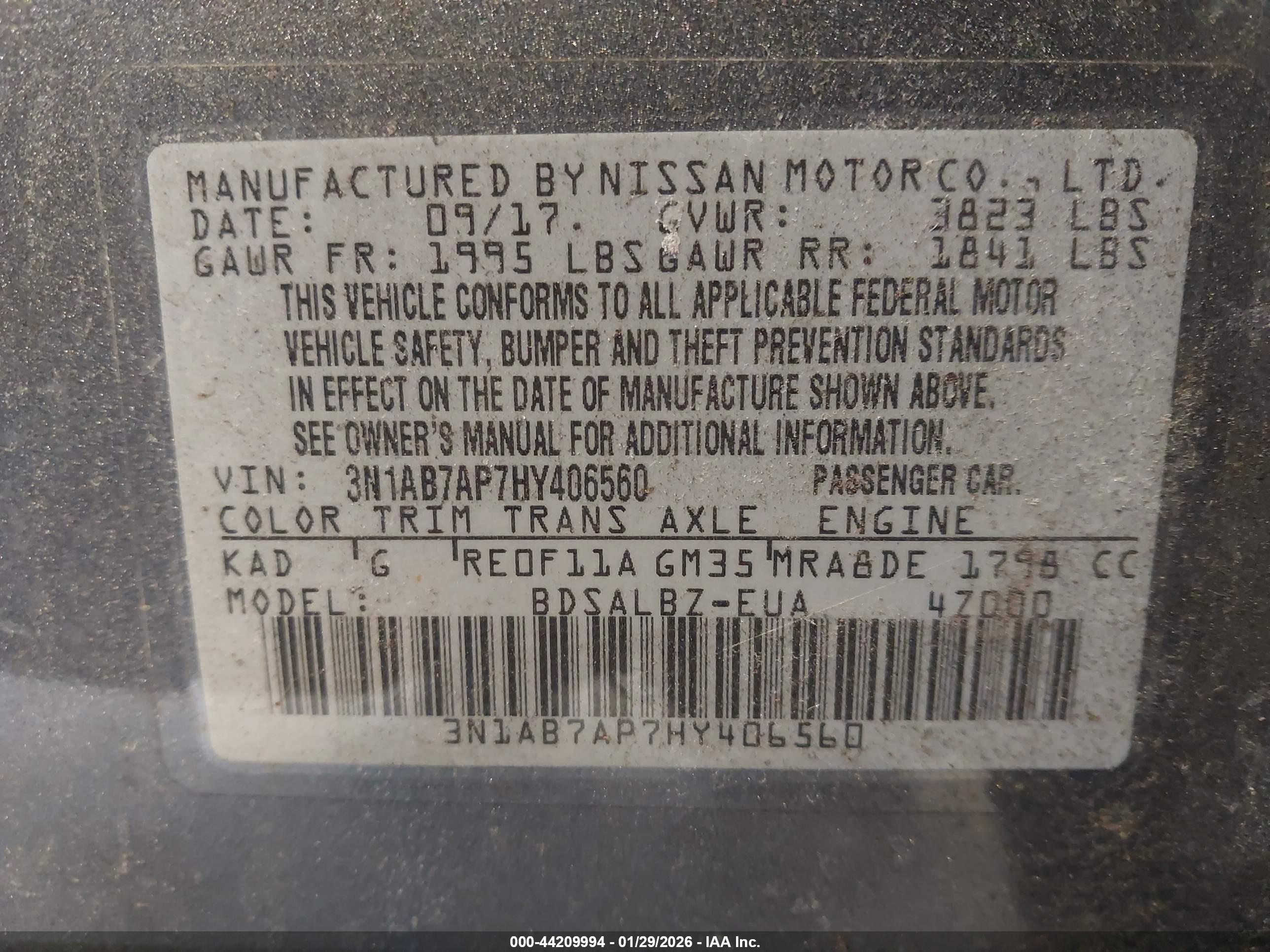NISSAN SENTRA image 9