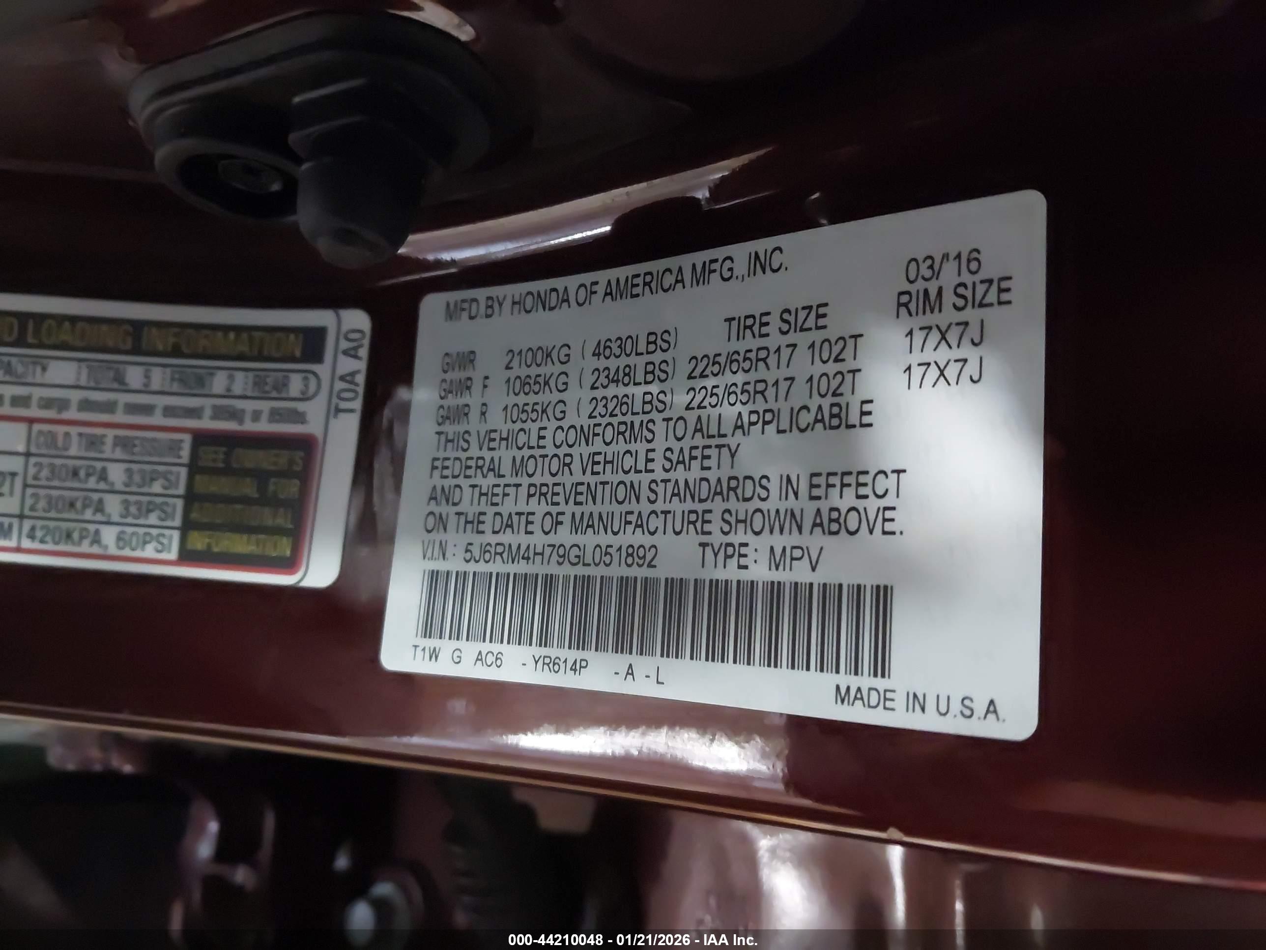 HONDA CR-V image 9