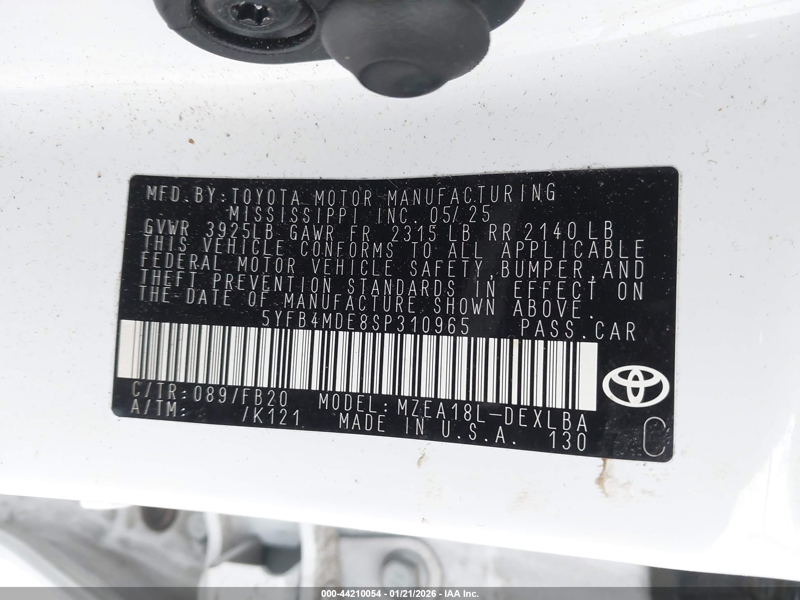 TOYOTA COROLLA image 9