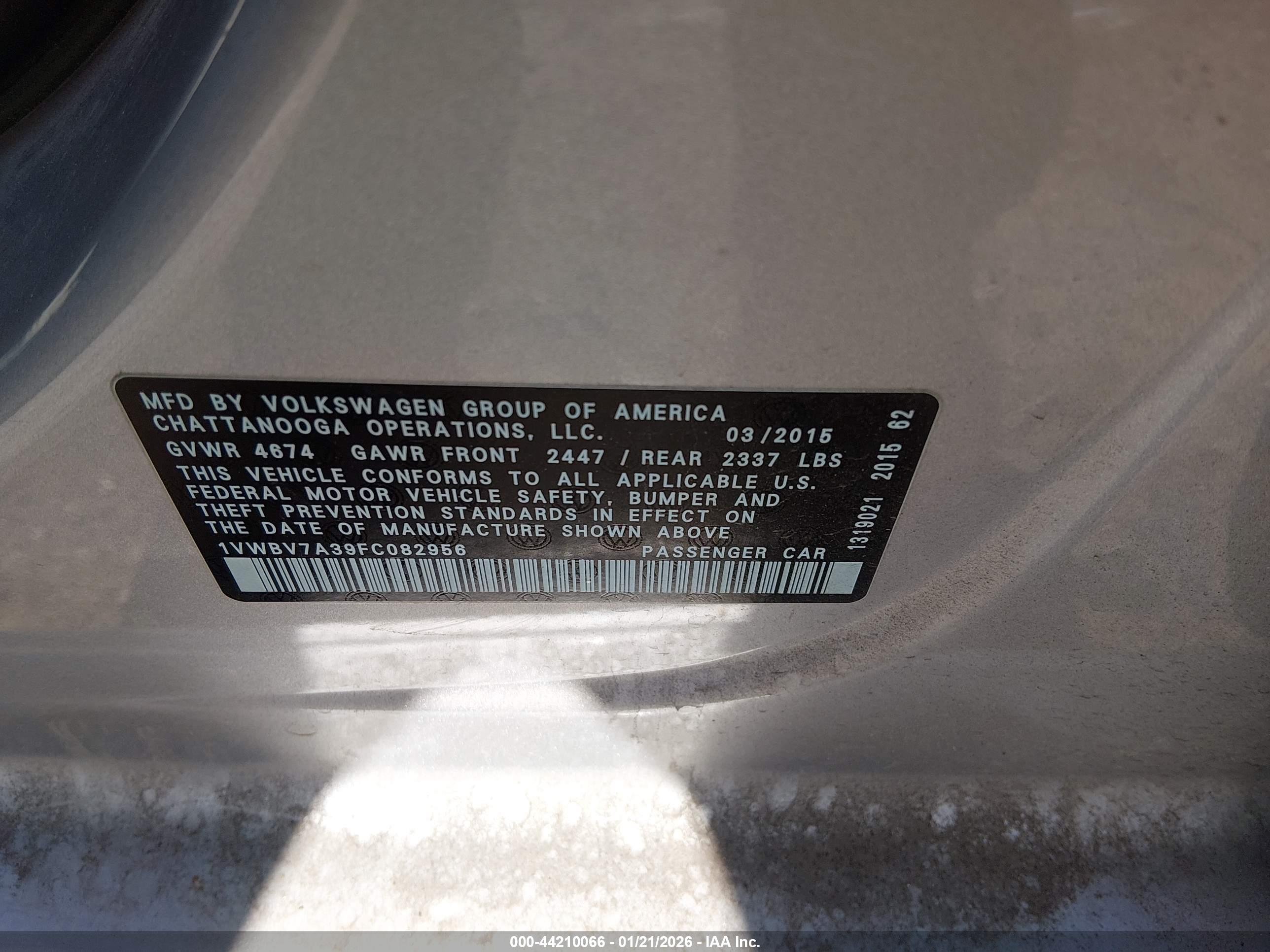 VOLKSWAGEN PASSAT image 9