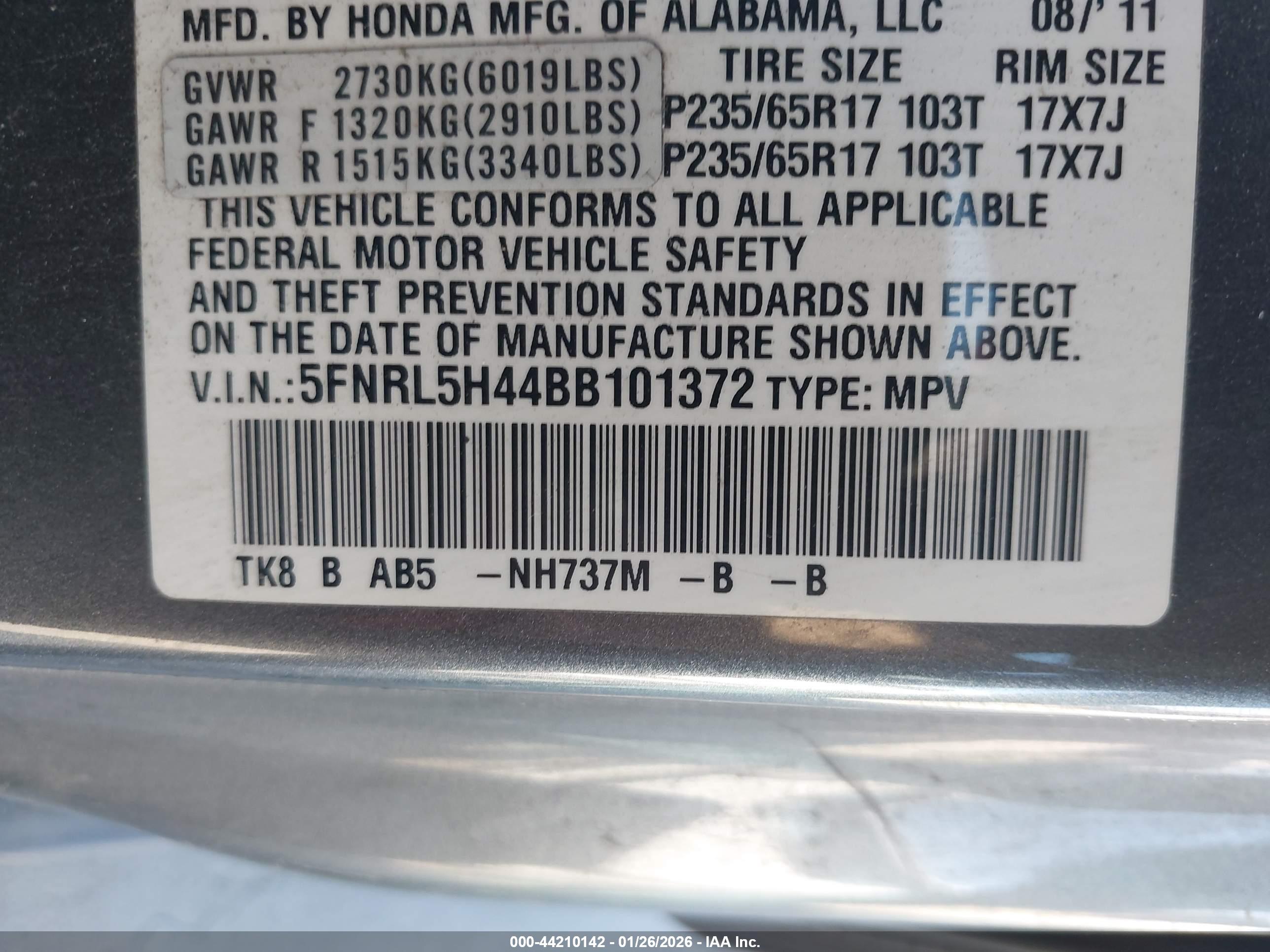 HONDA ODYSSEY image 9