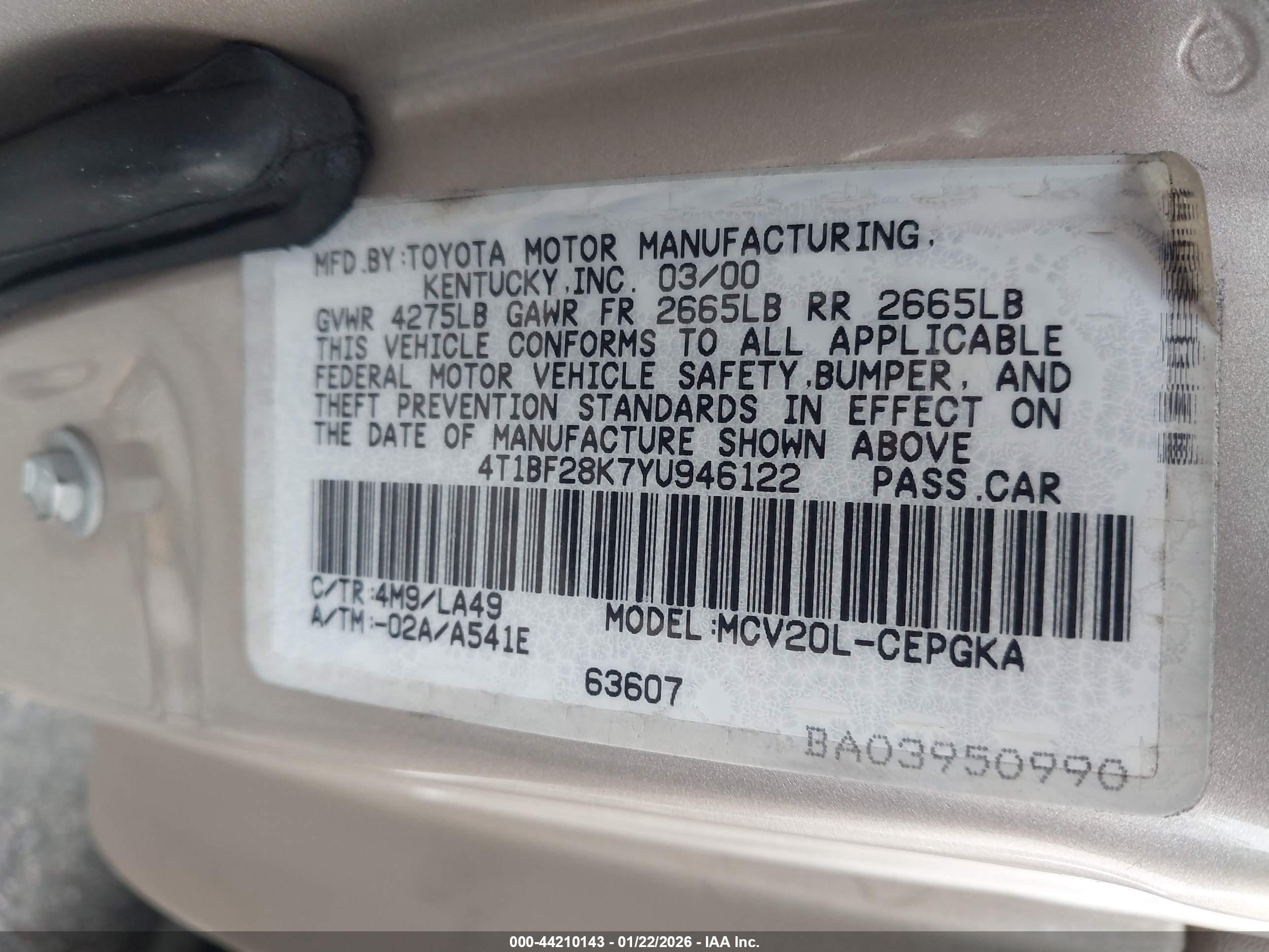 TOYOTA CAMRY image 9