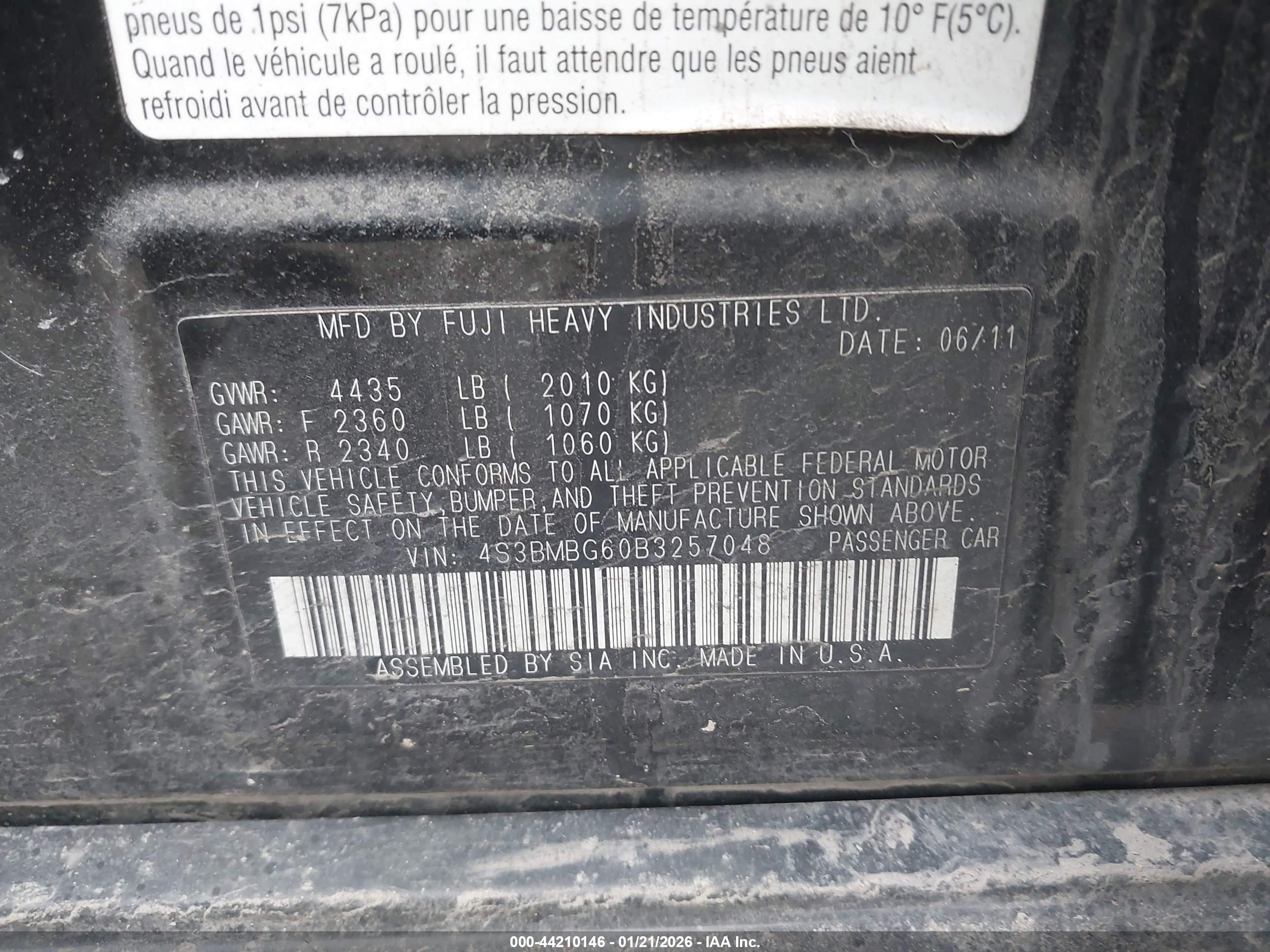 SUBARU LEGACY image 9