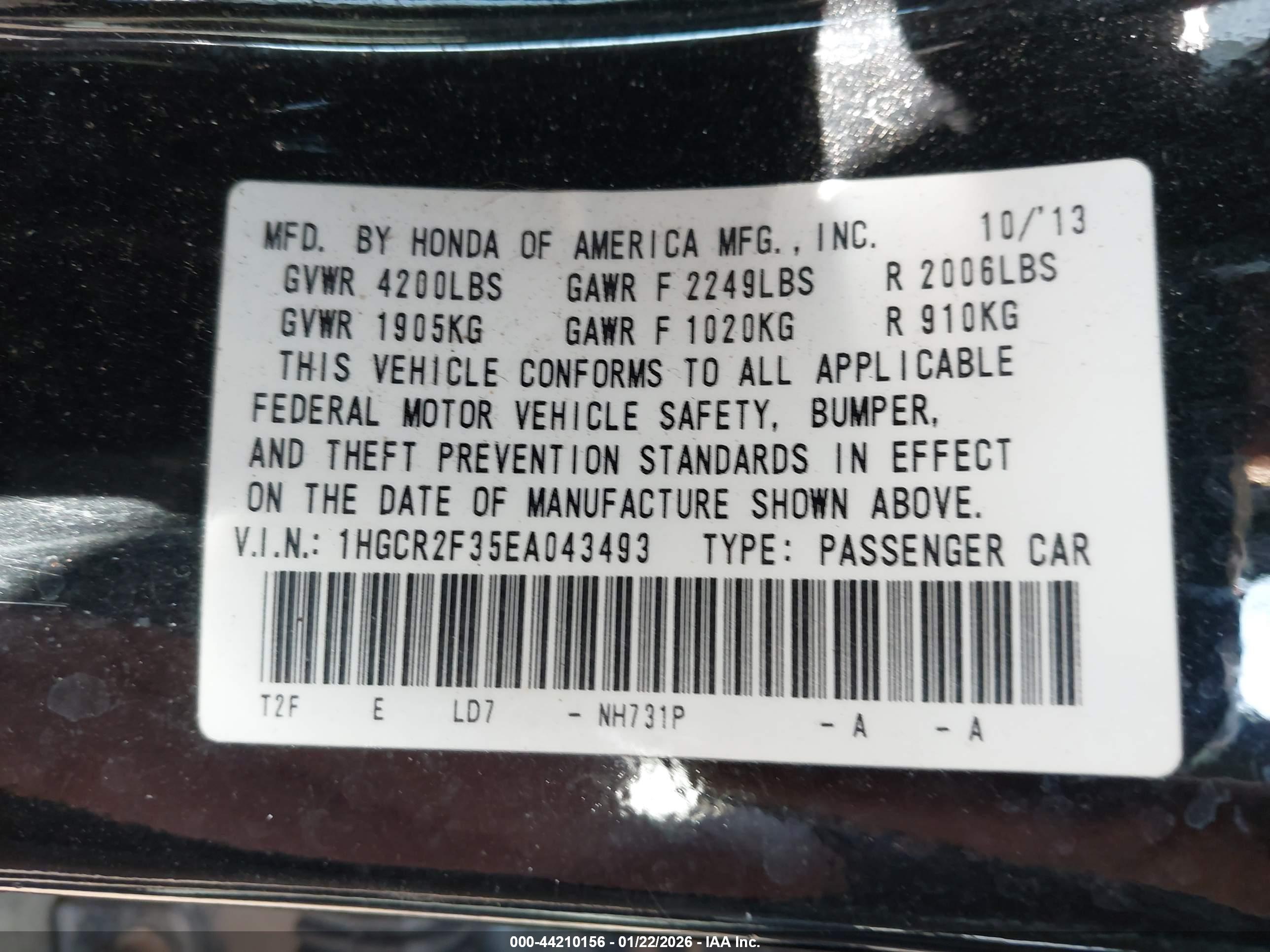 HONDA ACCORD image 9