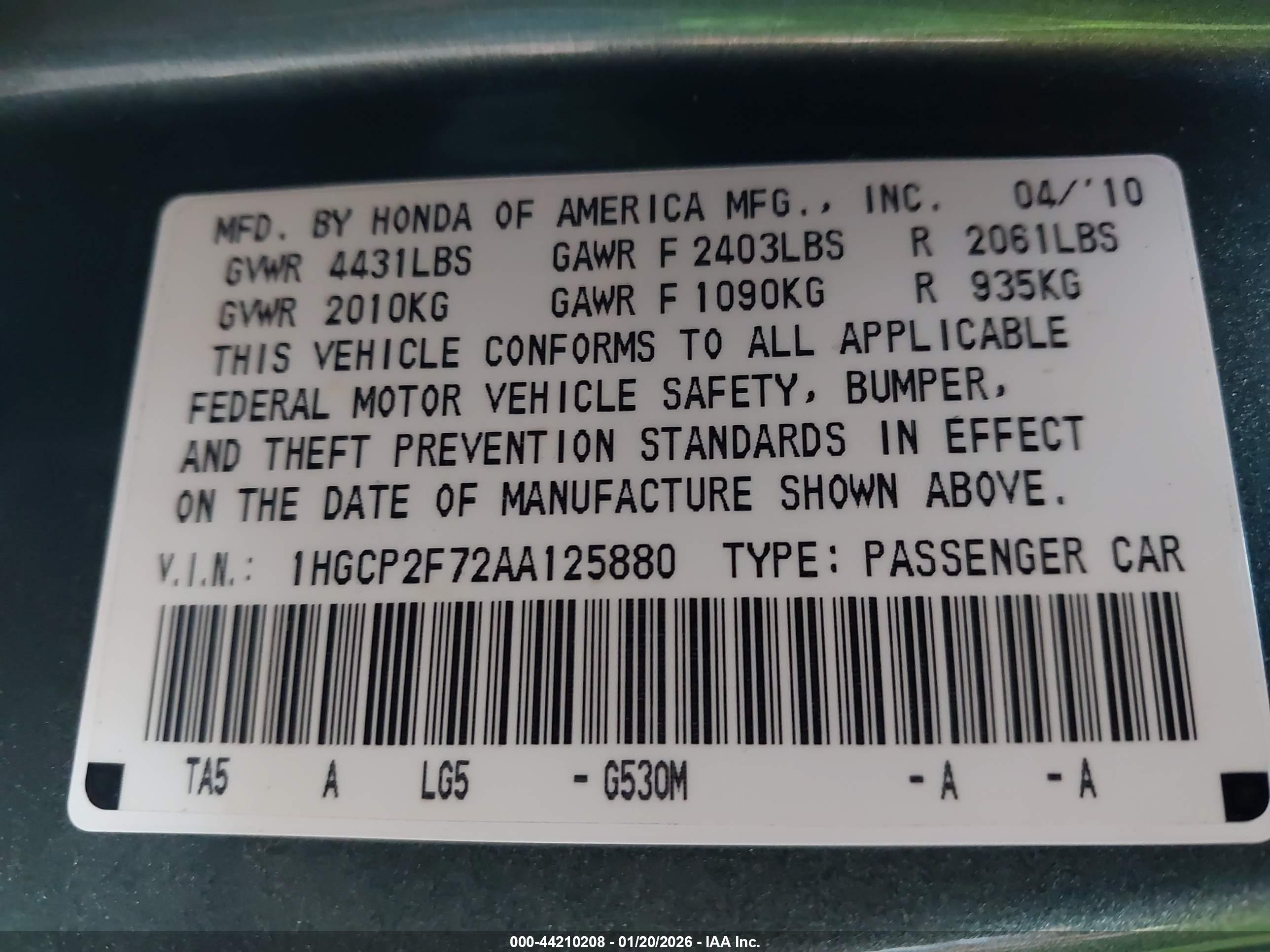 HONDA ACCORD image 9