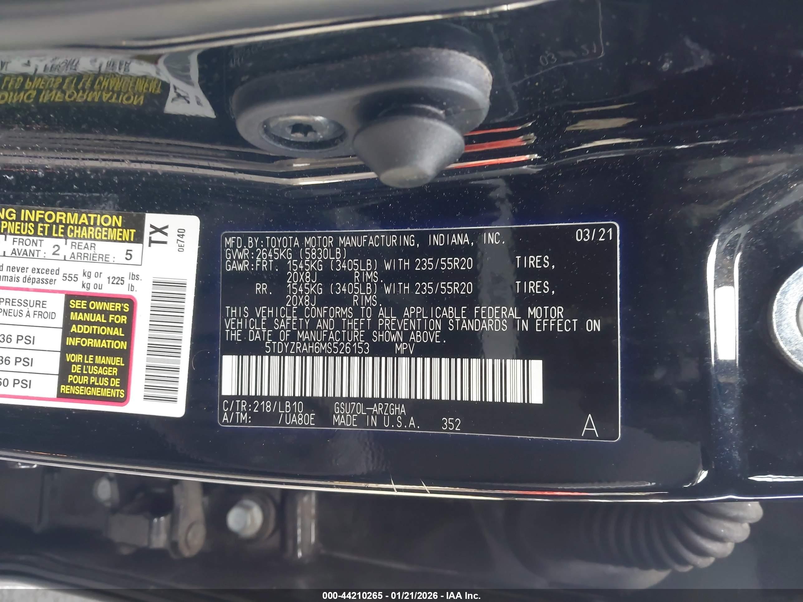 TOYOTA HIGHLANDER image 9