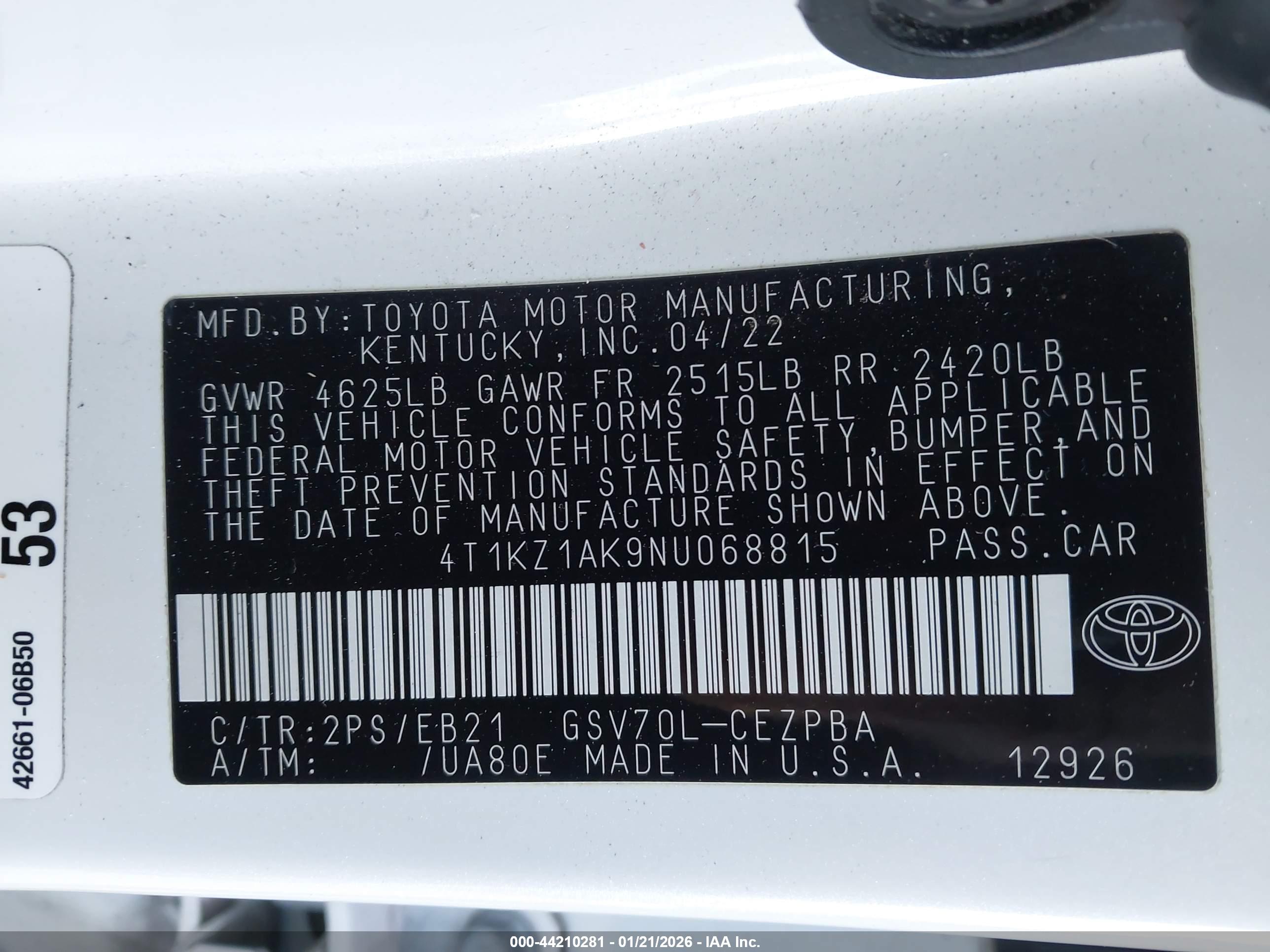 TOYOTA CAMRY image 9