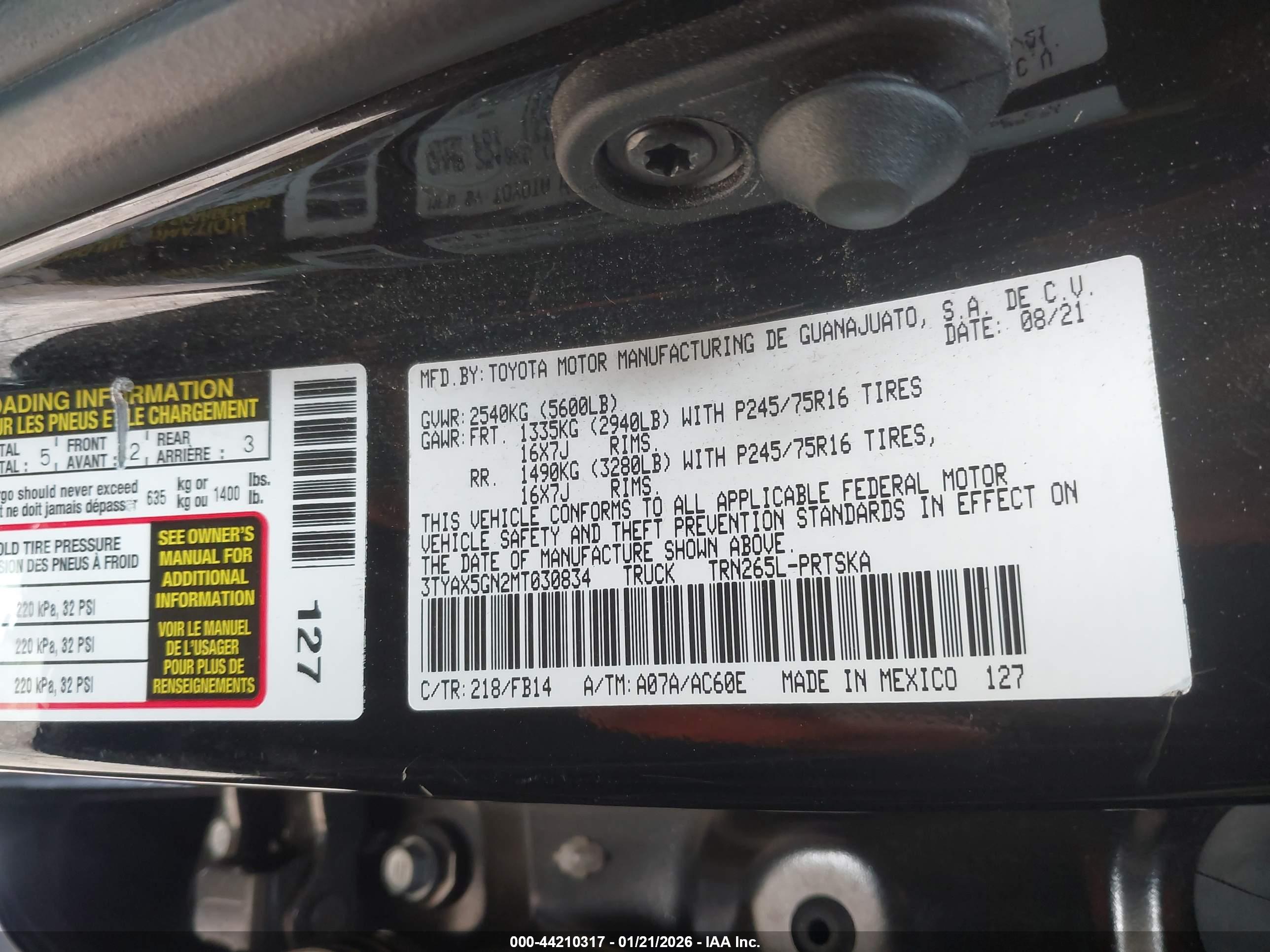 TOYOTA TACOMA image 9