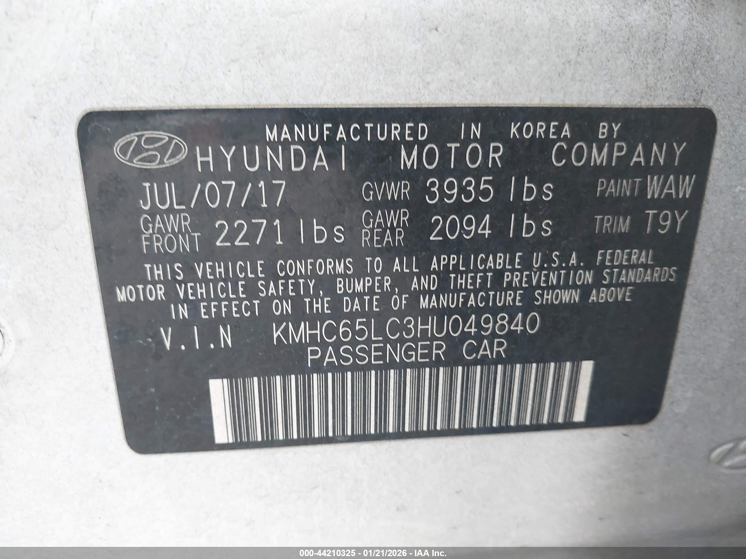 HYUNDAI IONIQ image 9