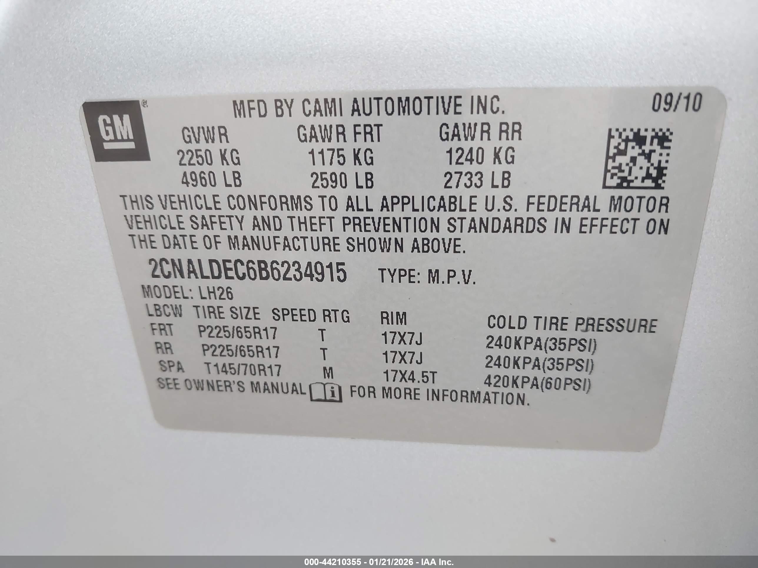 CHEVROLET EQUINOX image 9