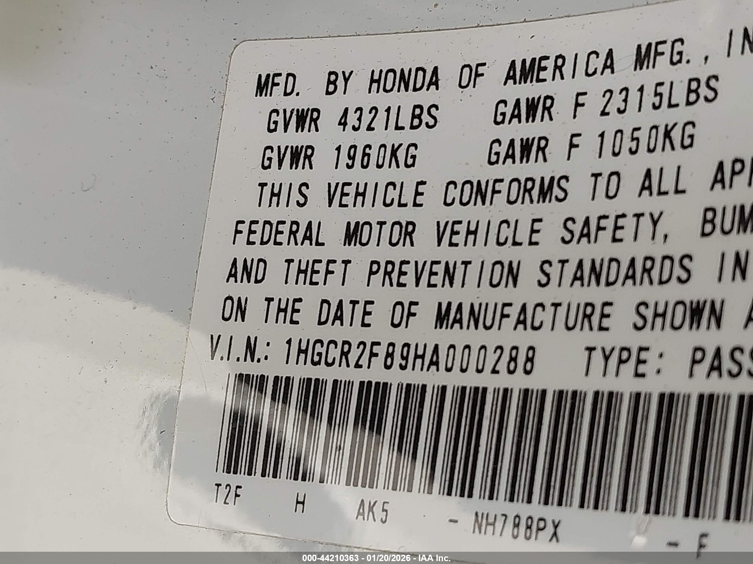 HONDA ACCORD image 9