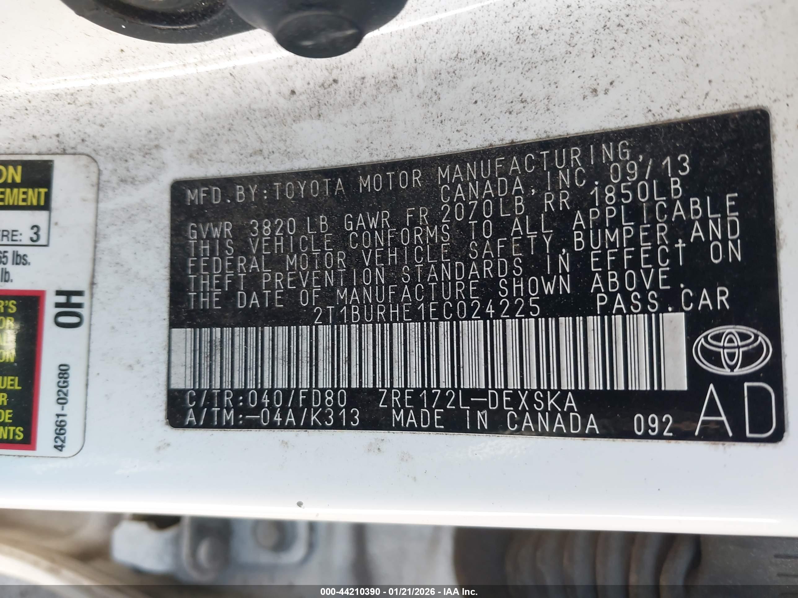 TOYOTA COROLLA image 9
