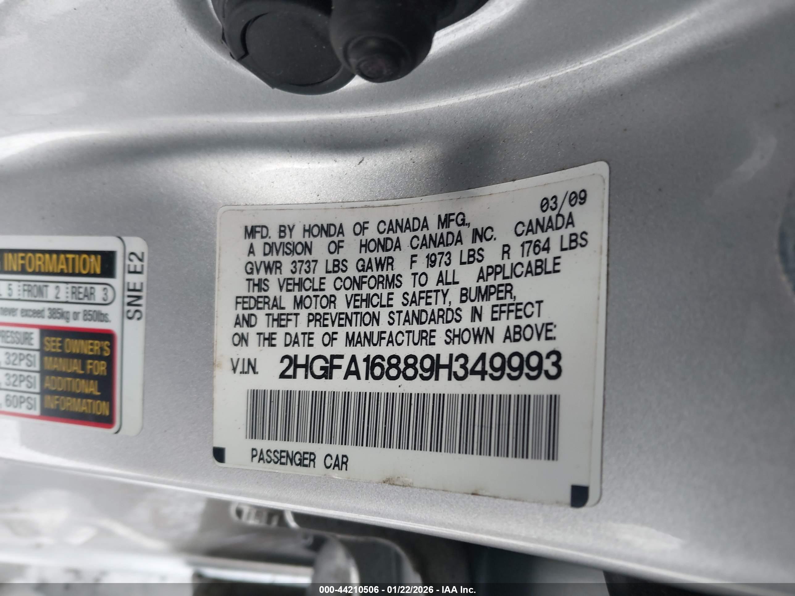 HONDA CIVIC image 9