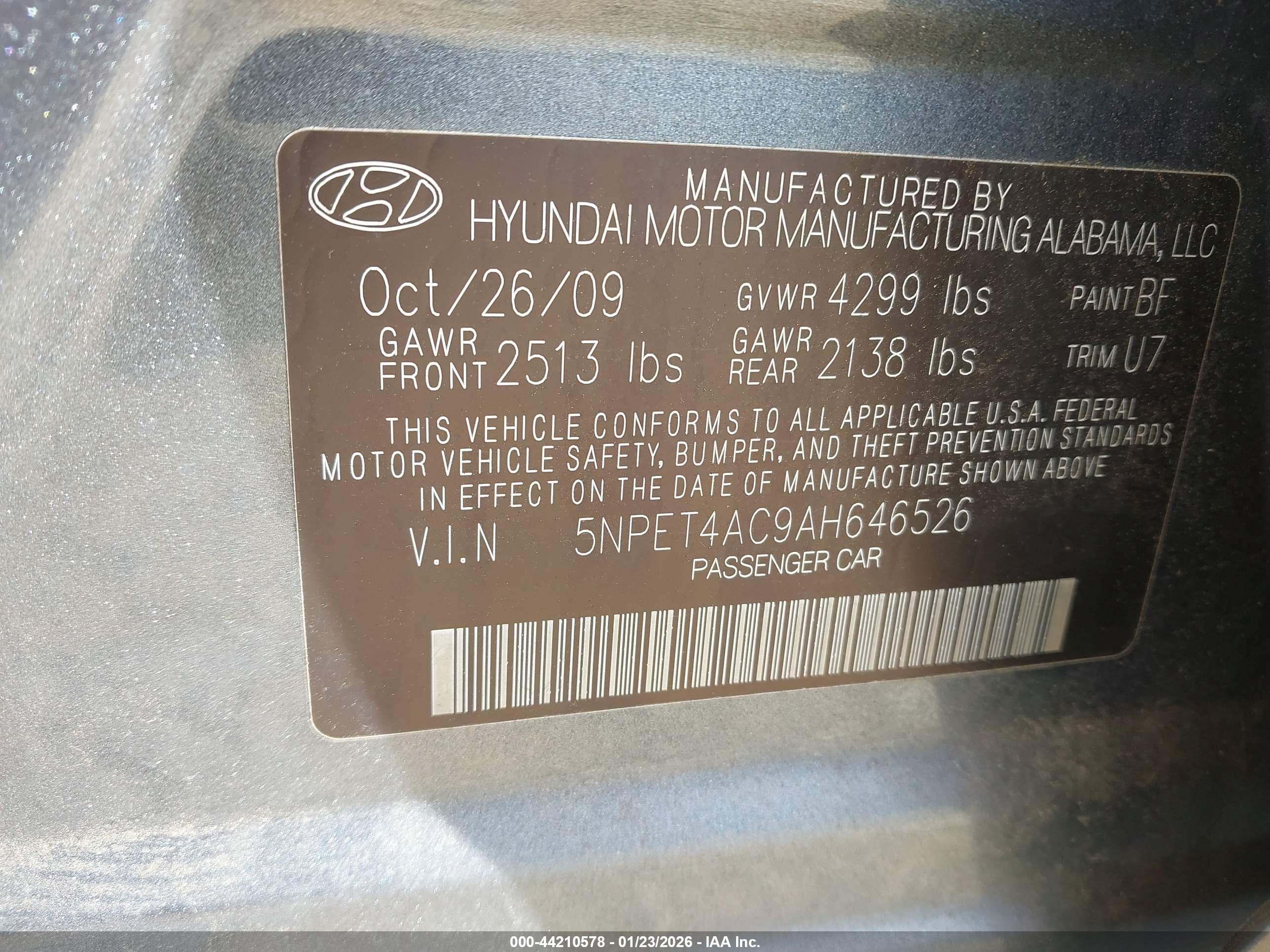 HYUNDAI SONATA image 9
