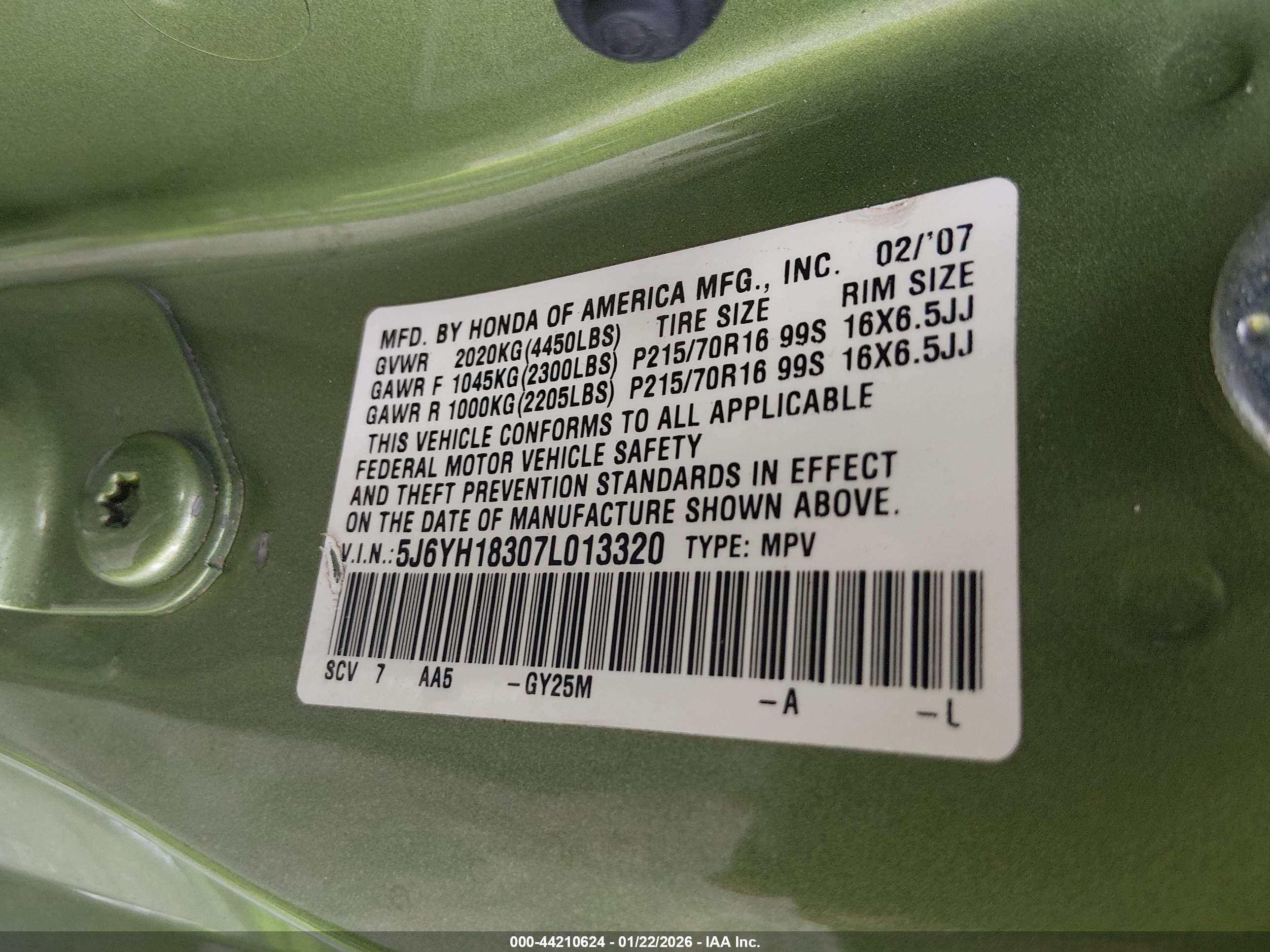 HONDA ELEMENT image 9