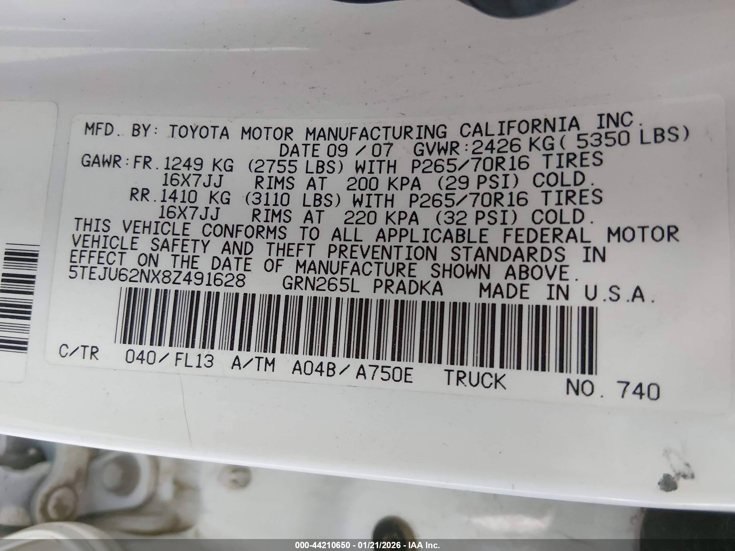 TOYOTA TACOMA image 9