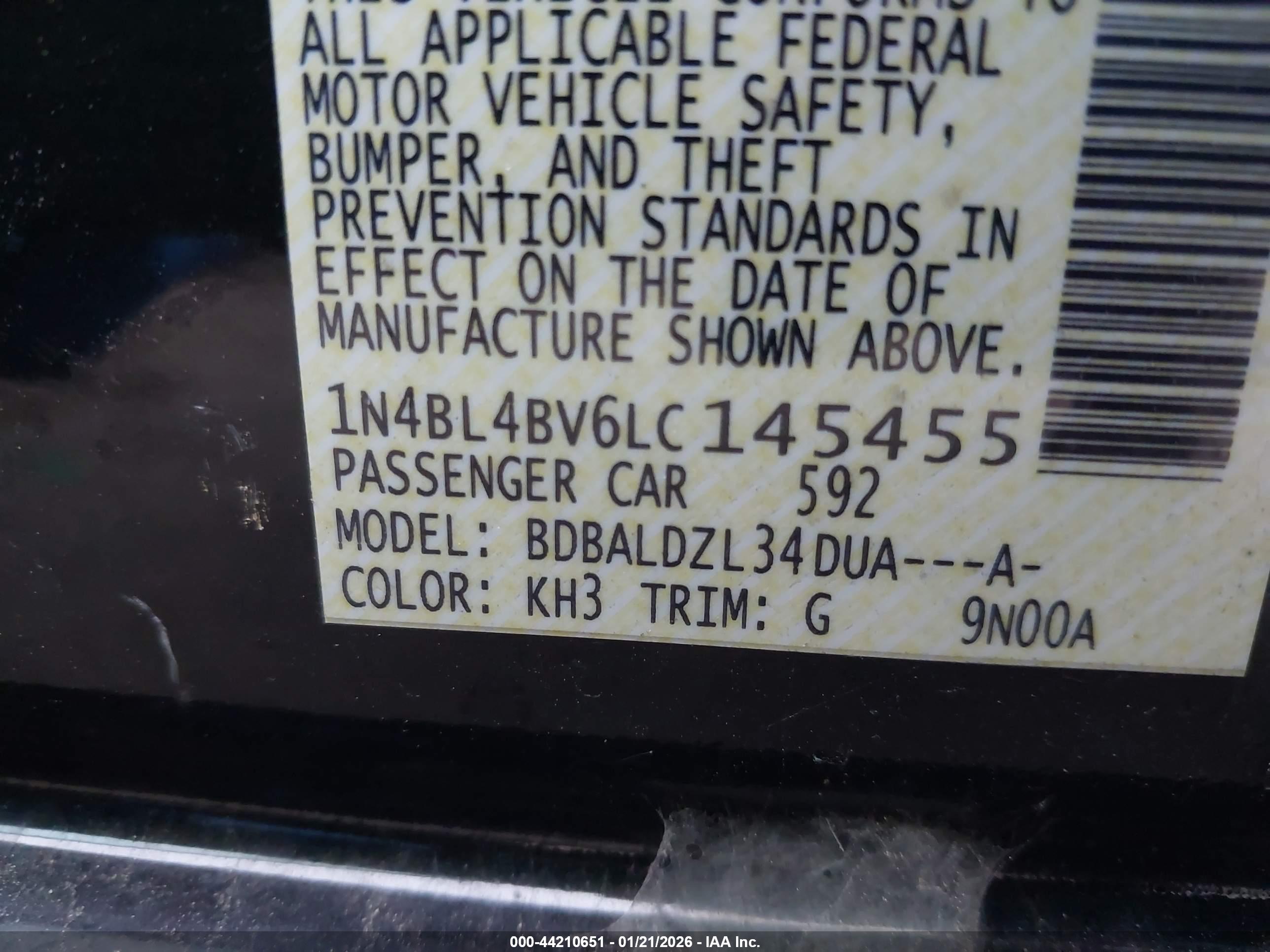 NISSAN ALTIMA image 9
