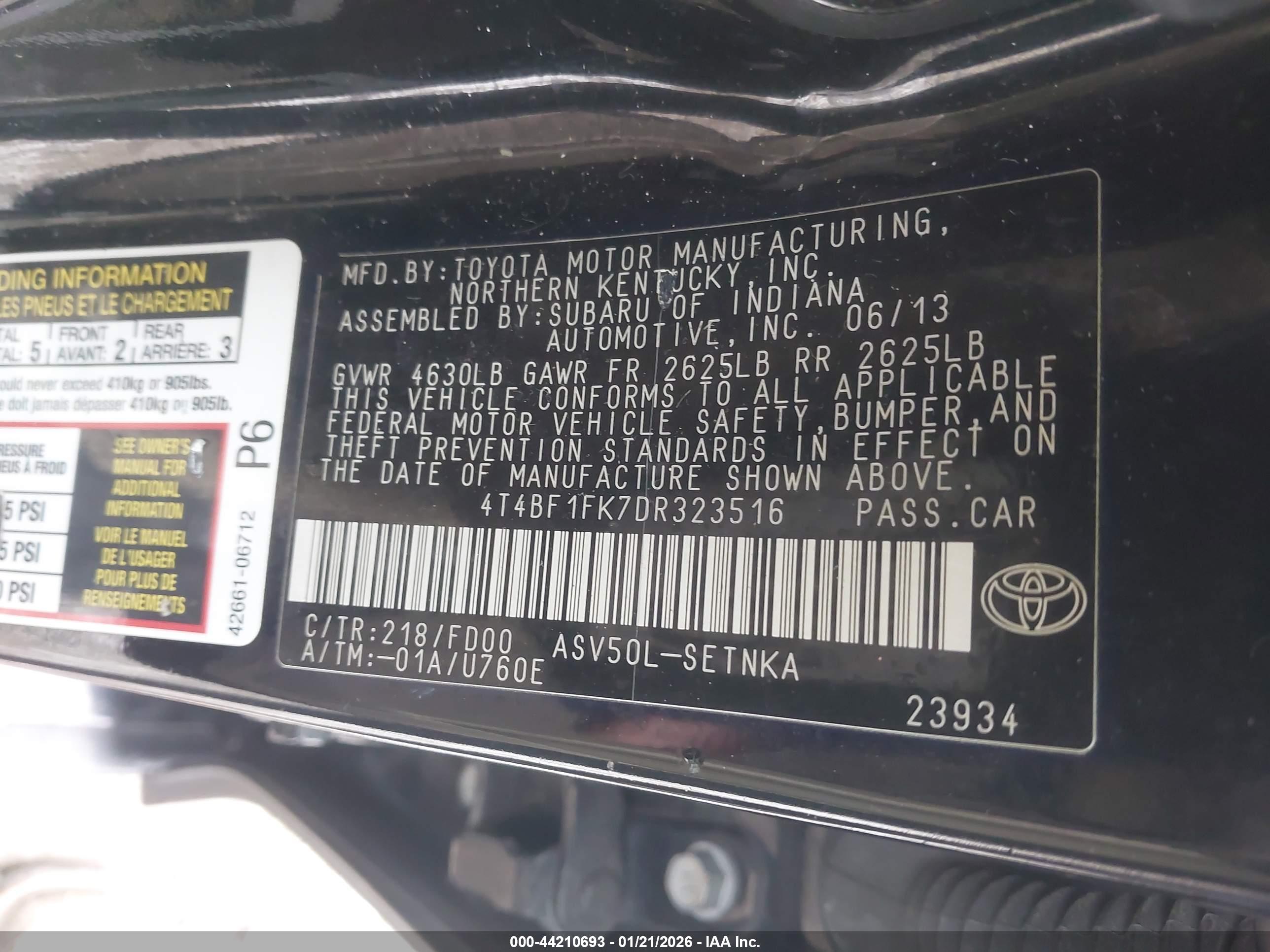 TOYOTA CAMRY image 9