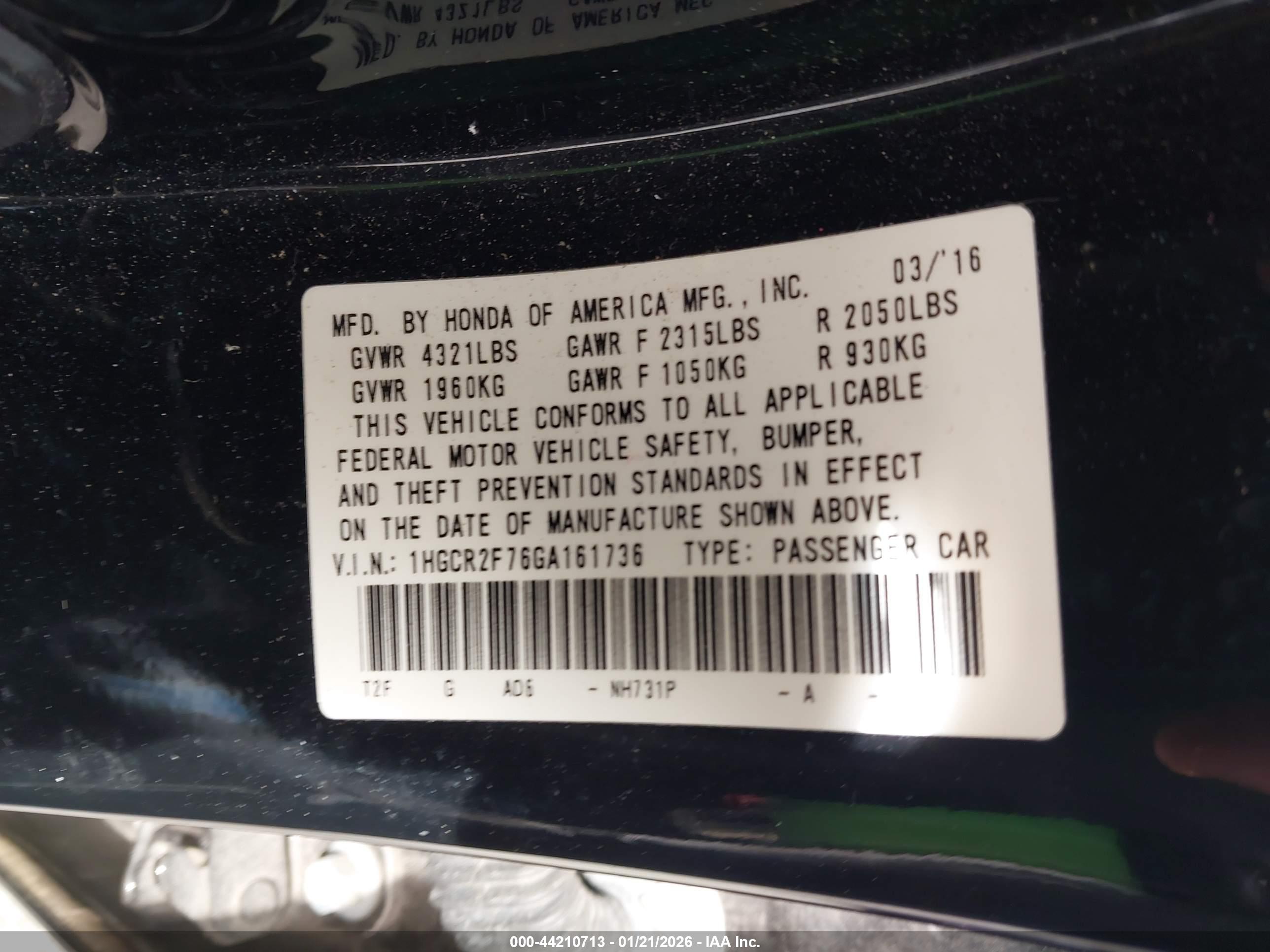 HONDA ACCORD image 9