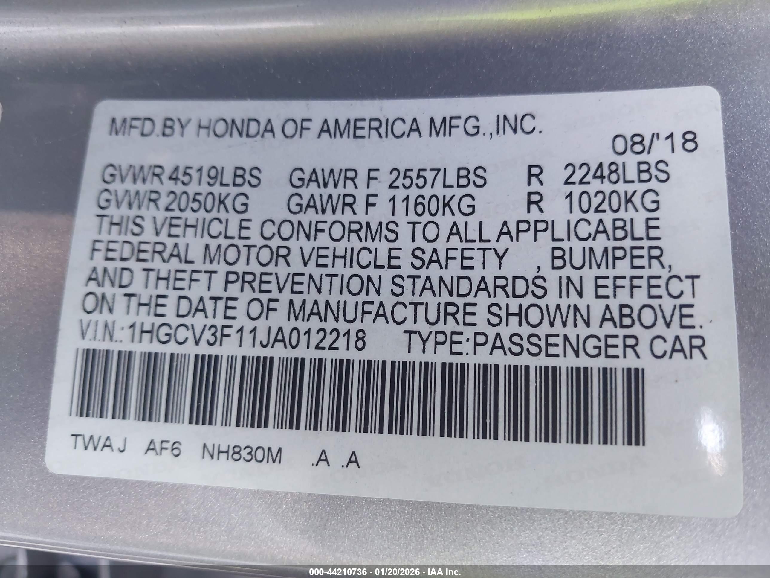 HONDA ACCORD image 9