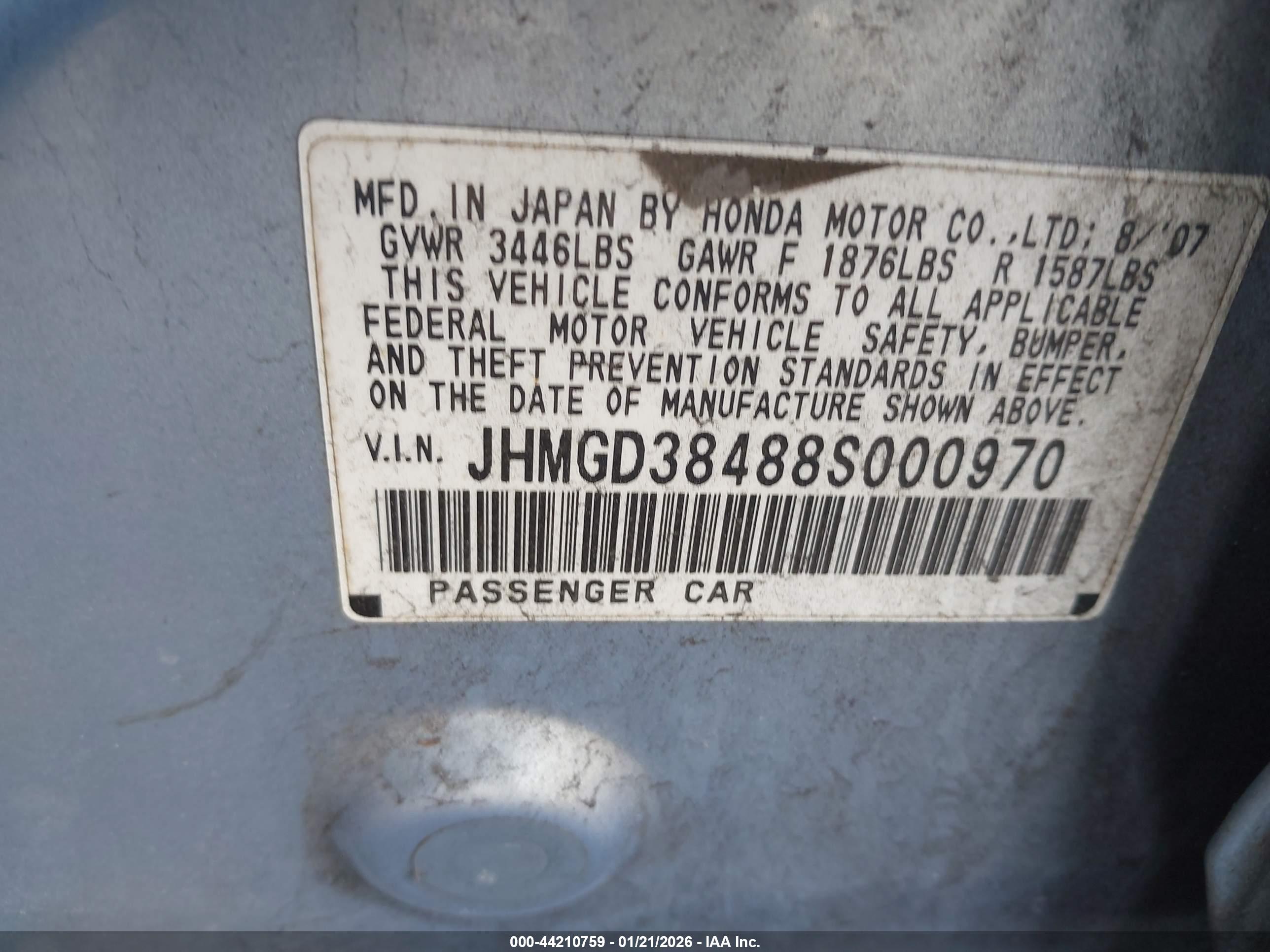 HONDA FIT image 9
