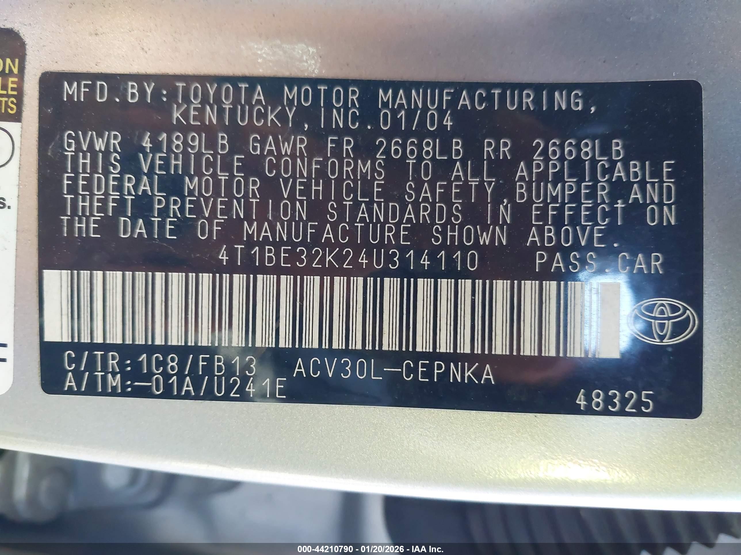 TOYOTA CAMRY image 9