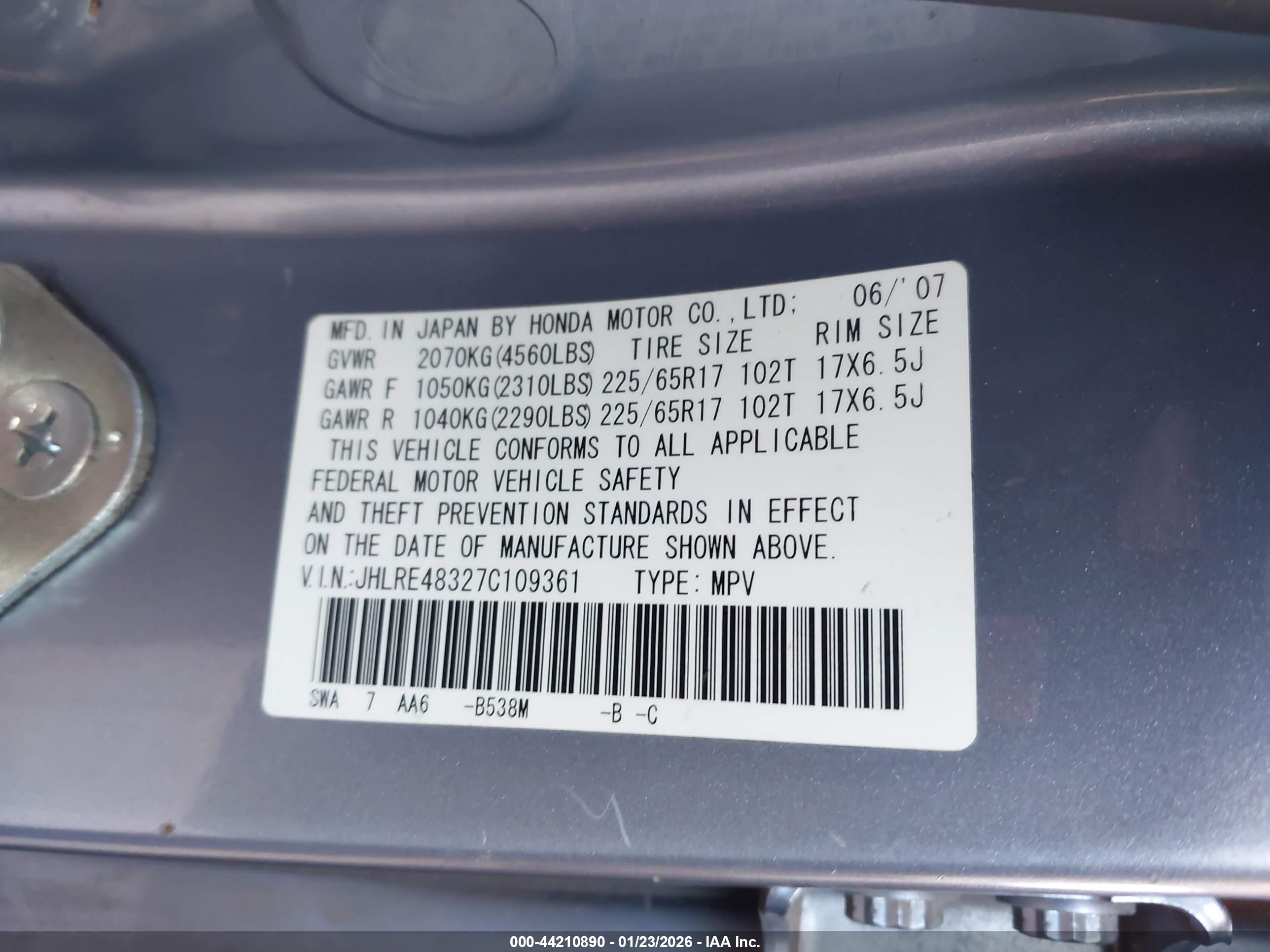 HONDA CR-V image 9