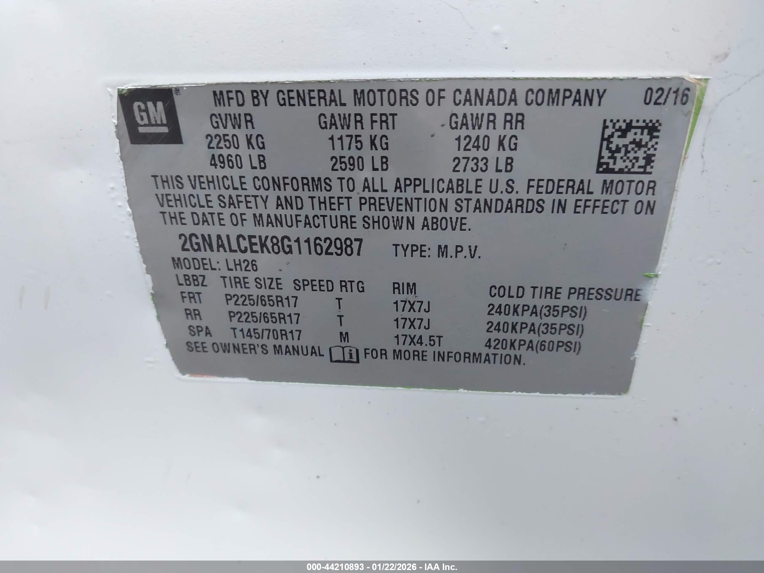 CHEVROLET EQUINOX image 9