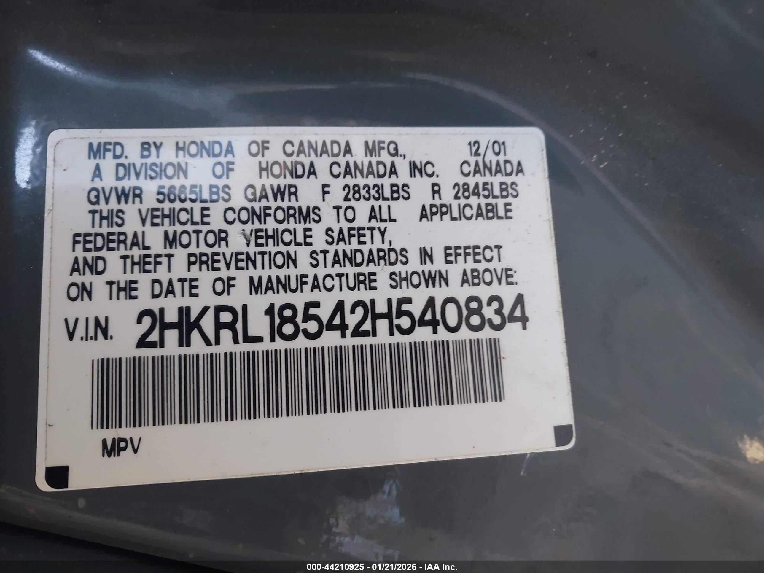 HONDA ODYSSEY image 9