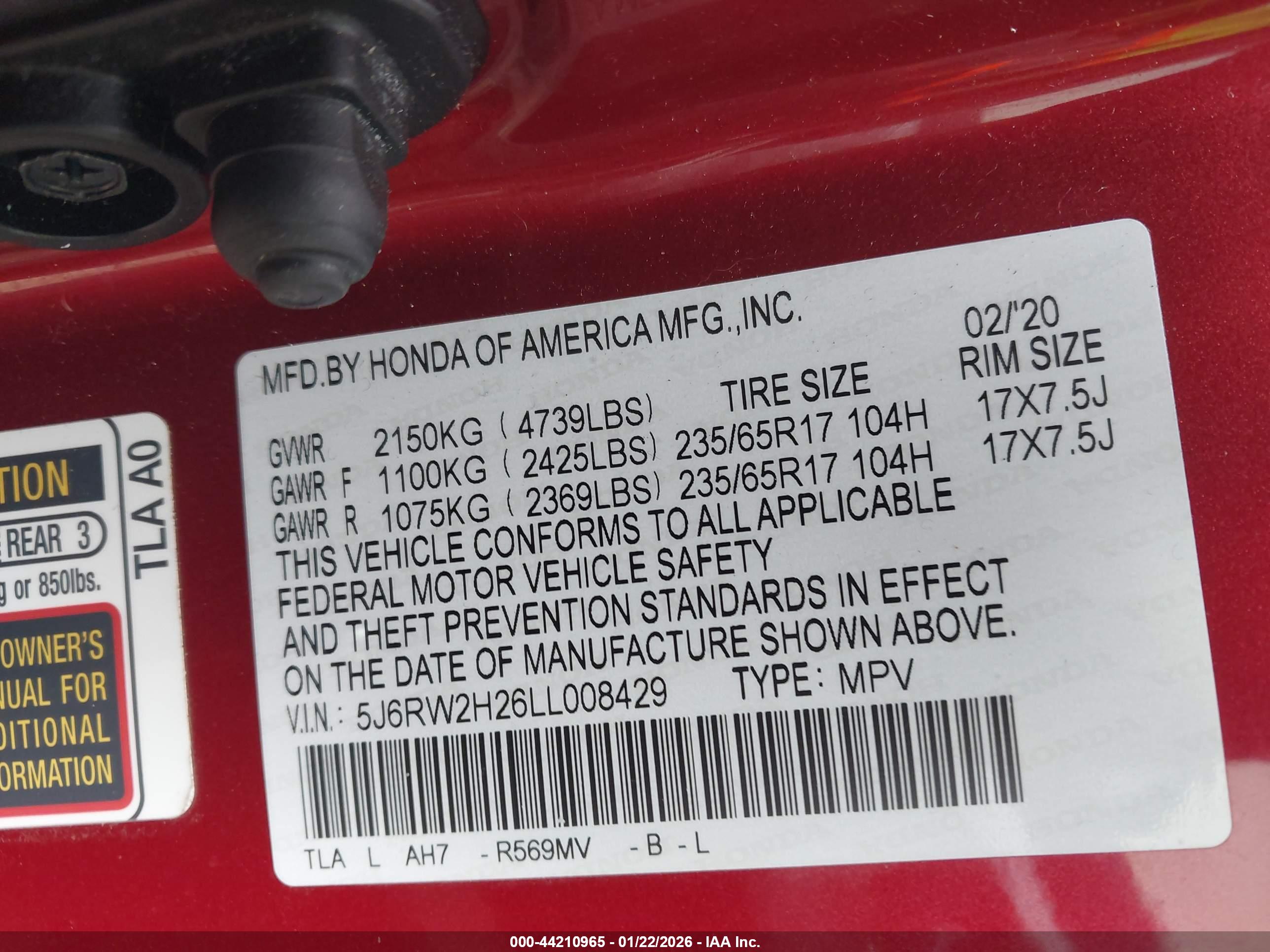 HONDA CR-V image 9