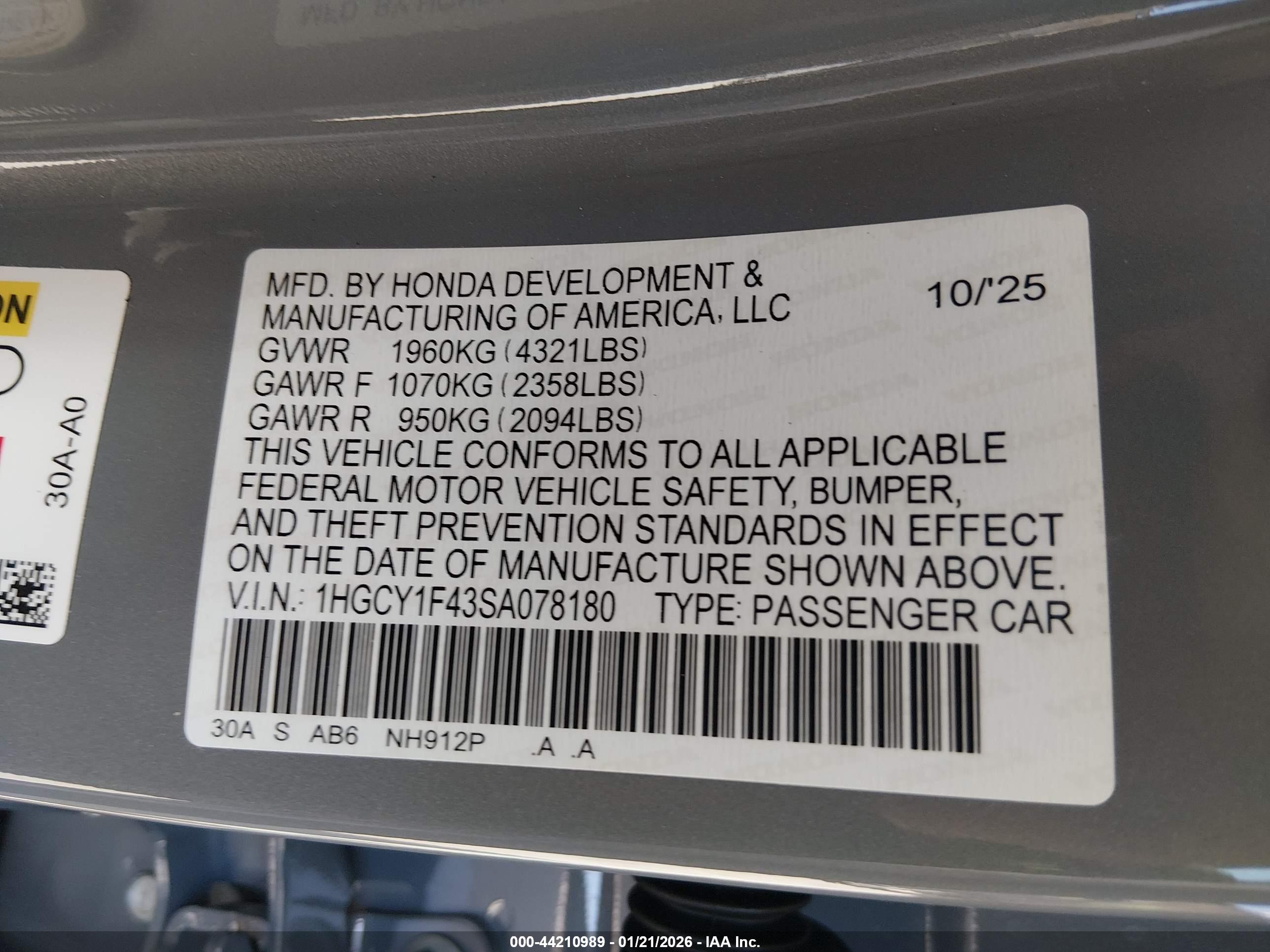 HONDA ACCORD image 9