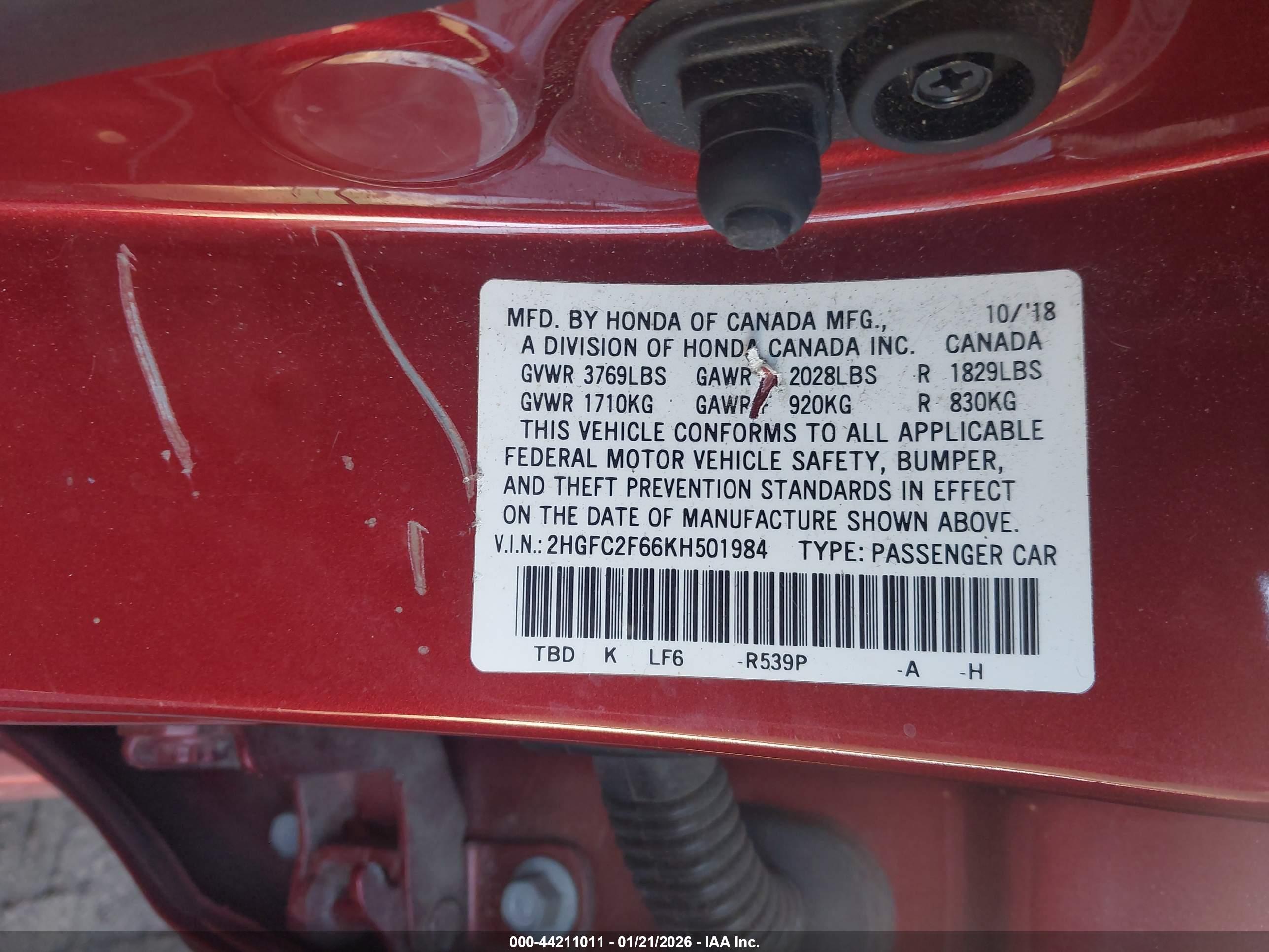 HONDA CIVIC image 9