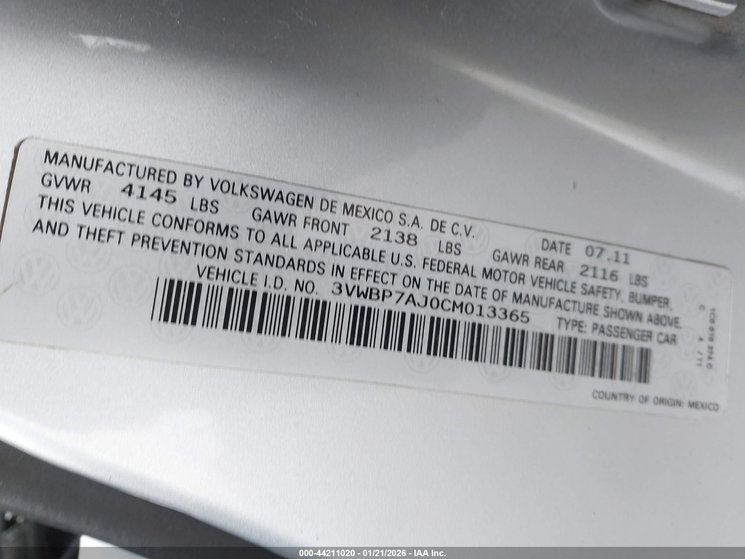 VOLKSWAGEN JETTA image 9