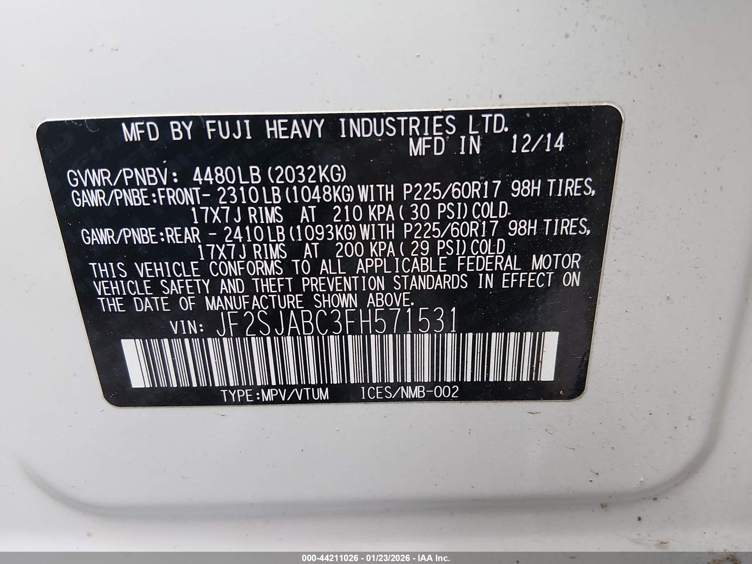 SUBARU FORESTER image 9