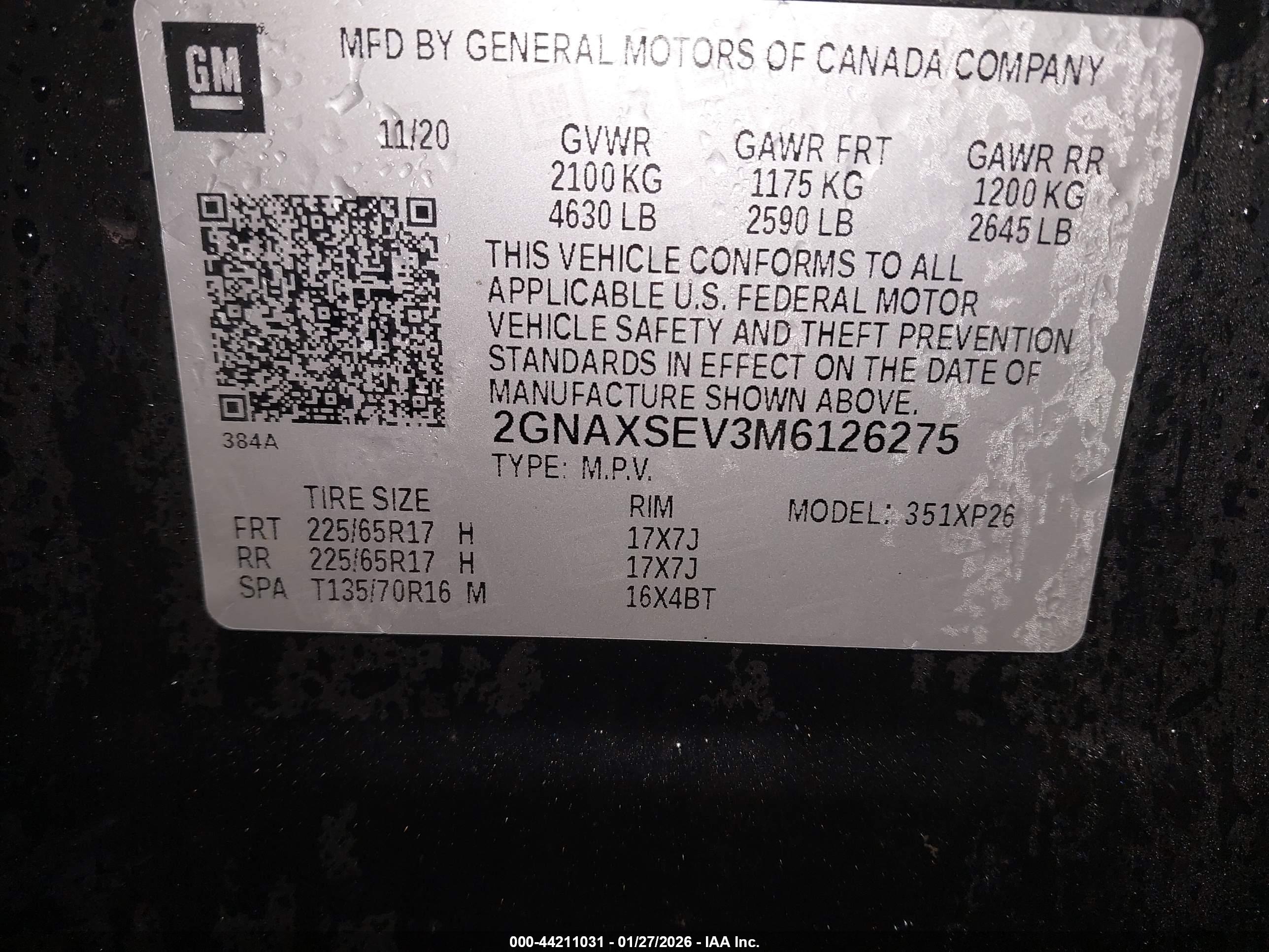 CHEVROLET EQUINOX image 9