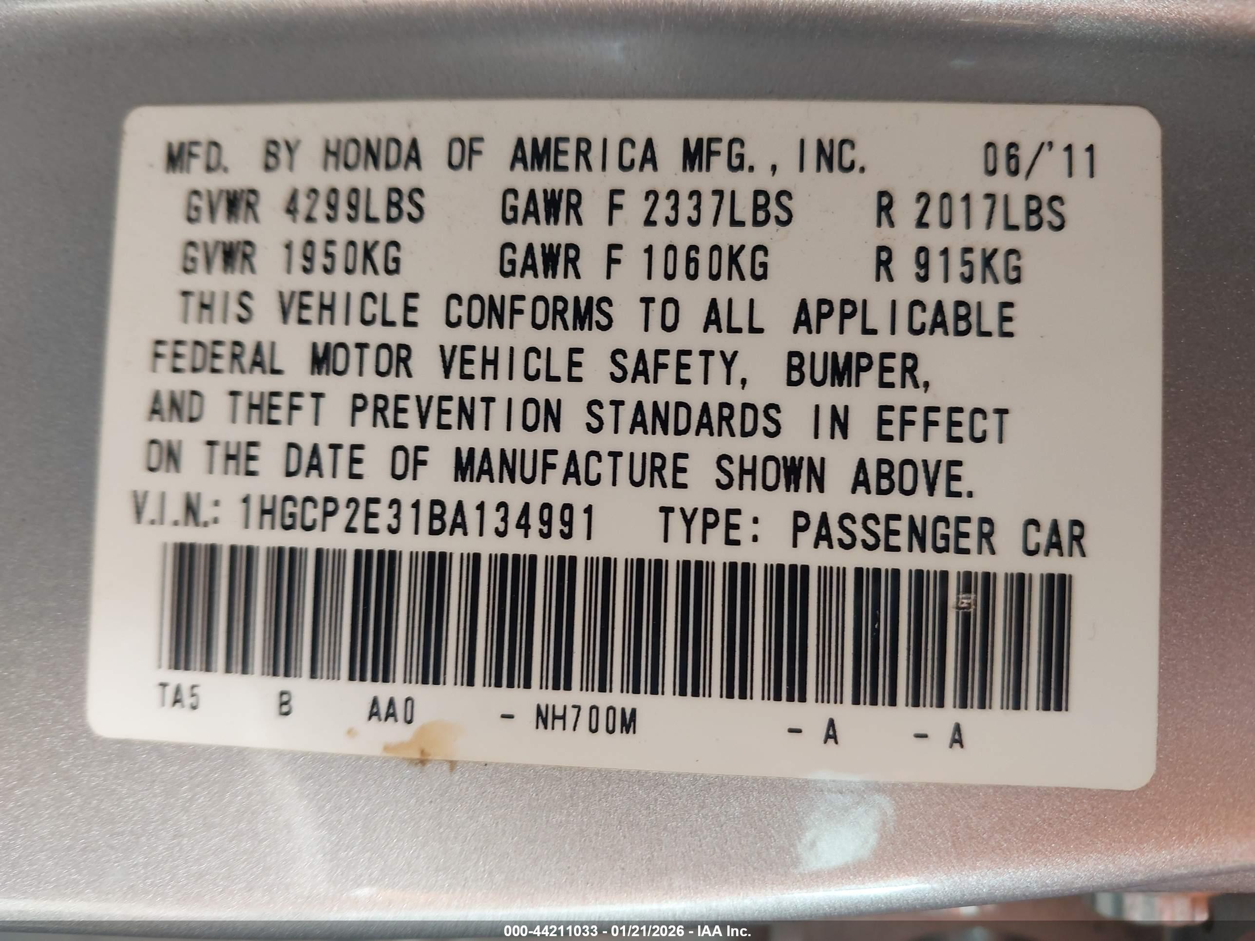 HONDA ACCORD image 9