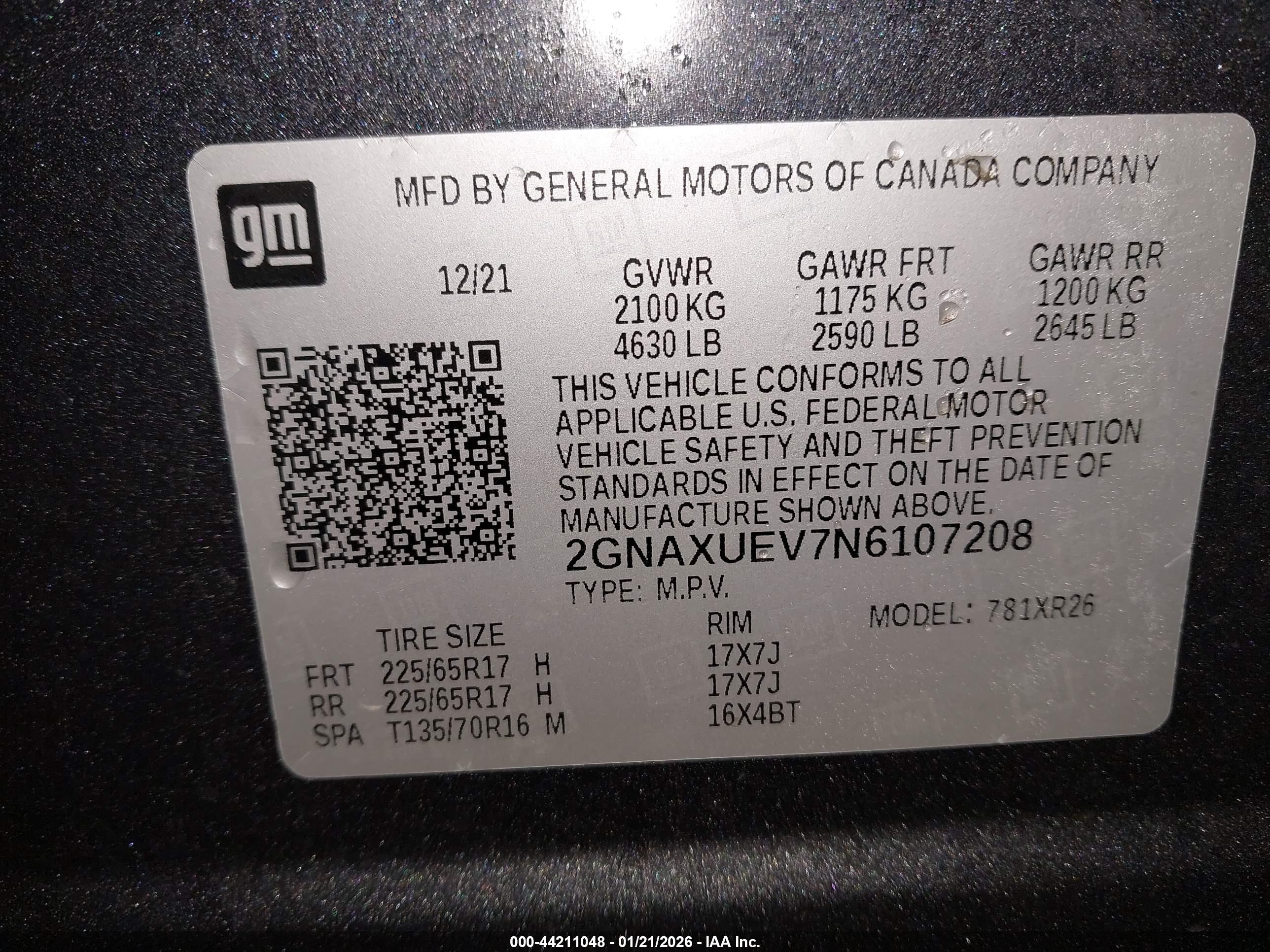 CHEVROLET EQUINOX image 9