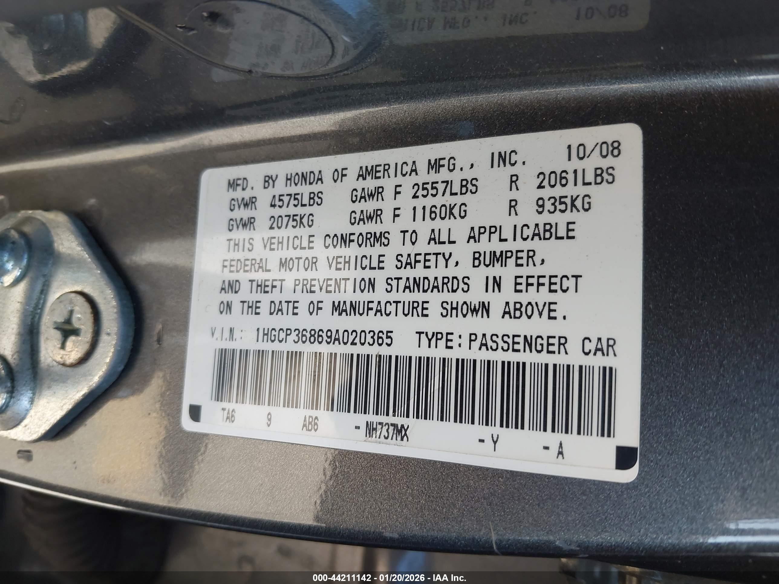 HONDA ACCORD image 9
