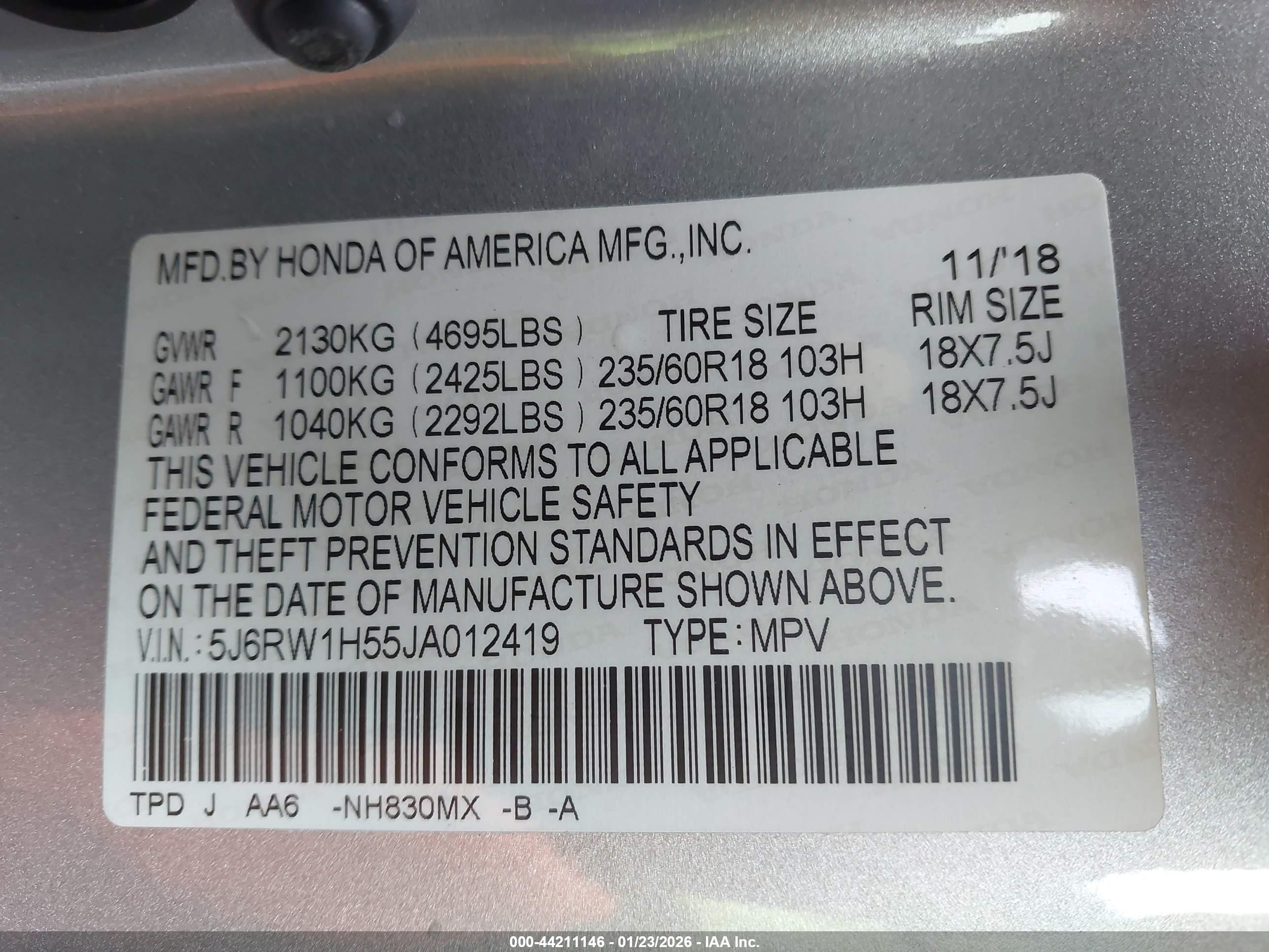 HONDA CR-V image 9