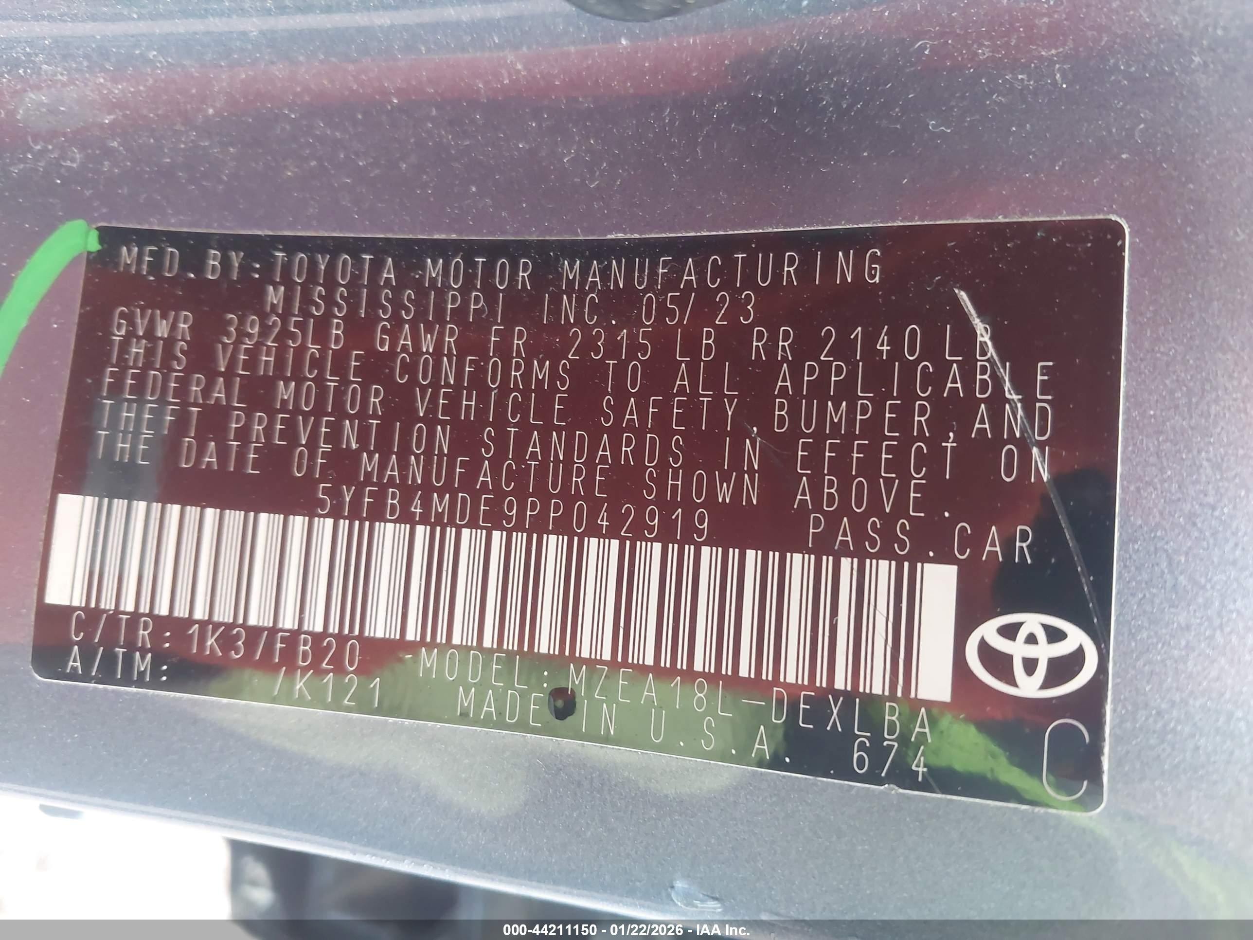 TOYOTA COROLLA image 9