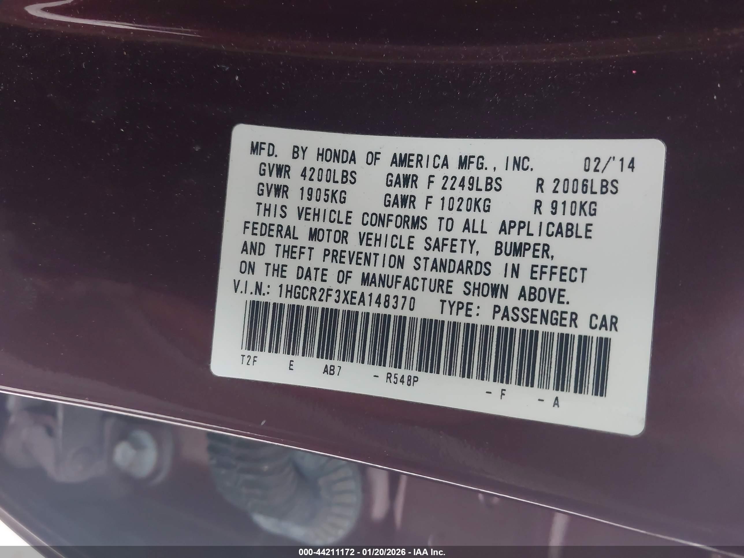 HONDA ACCORD image 9