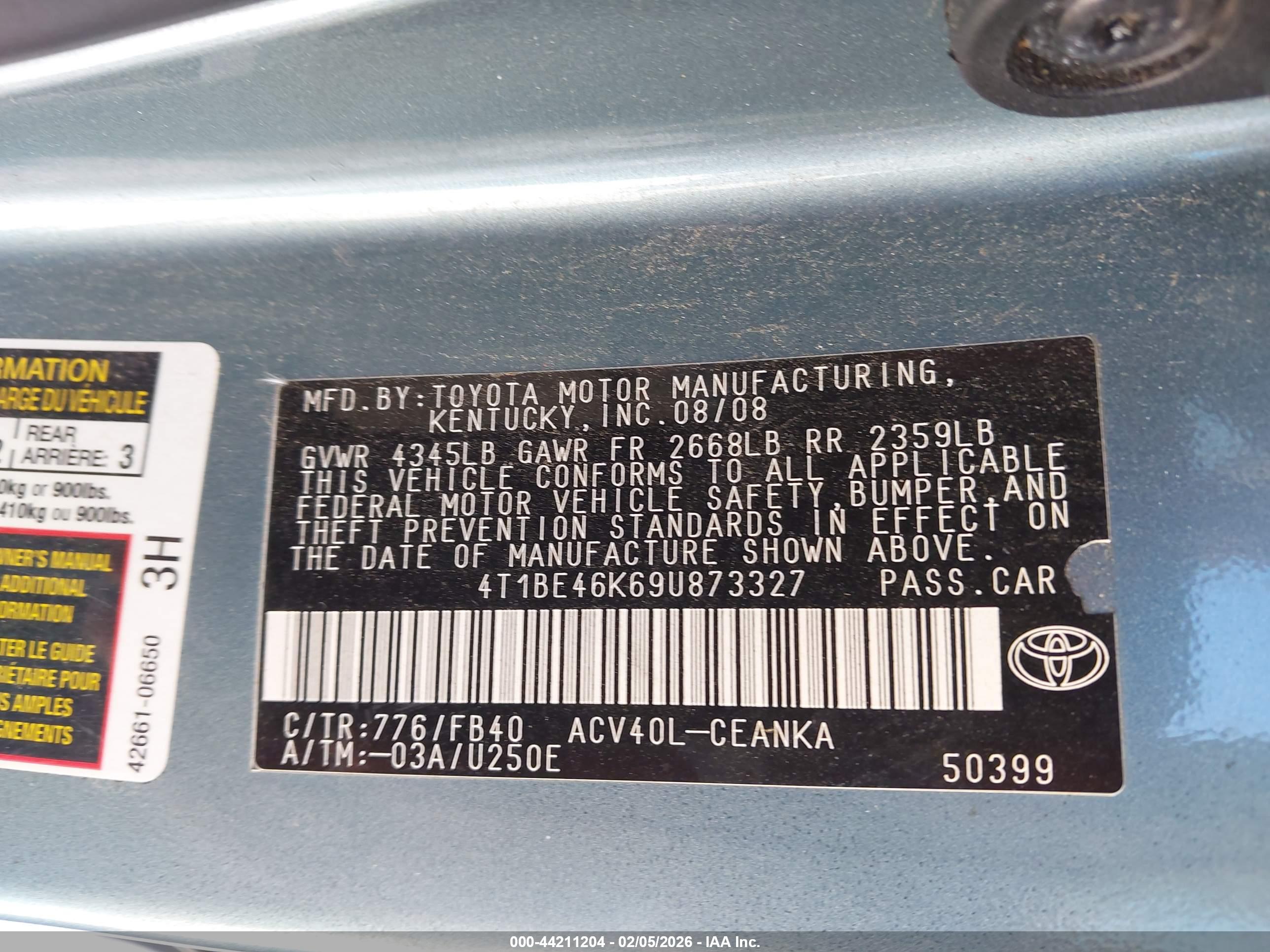 TOYOTA CAMRY image 9