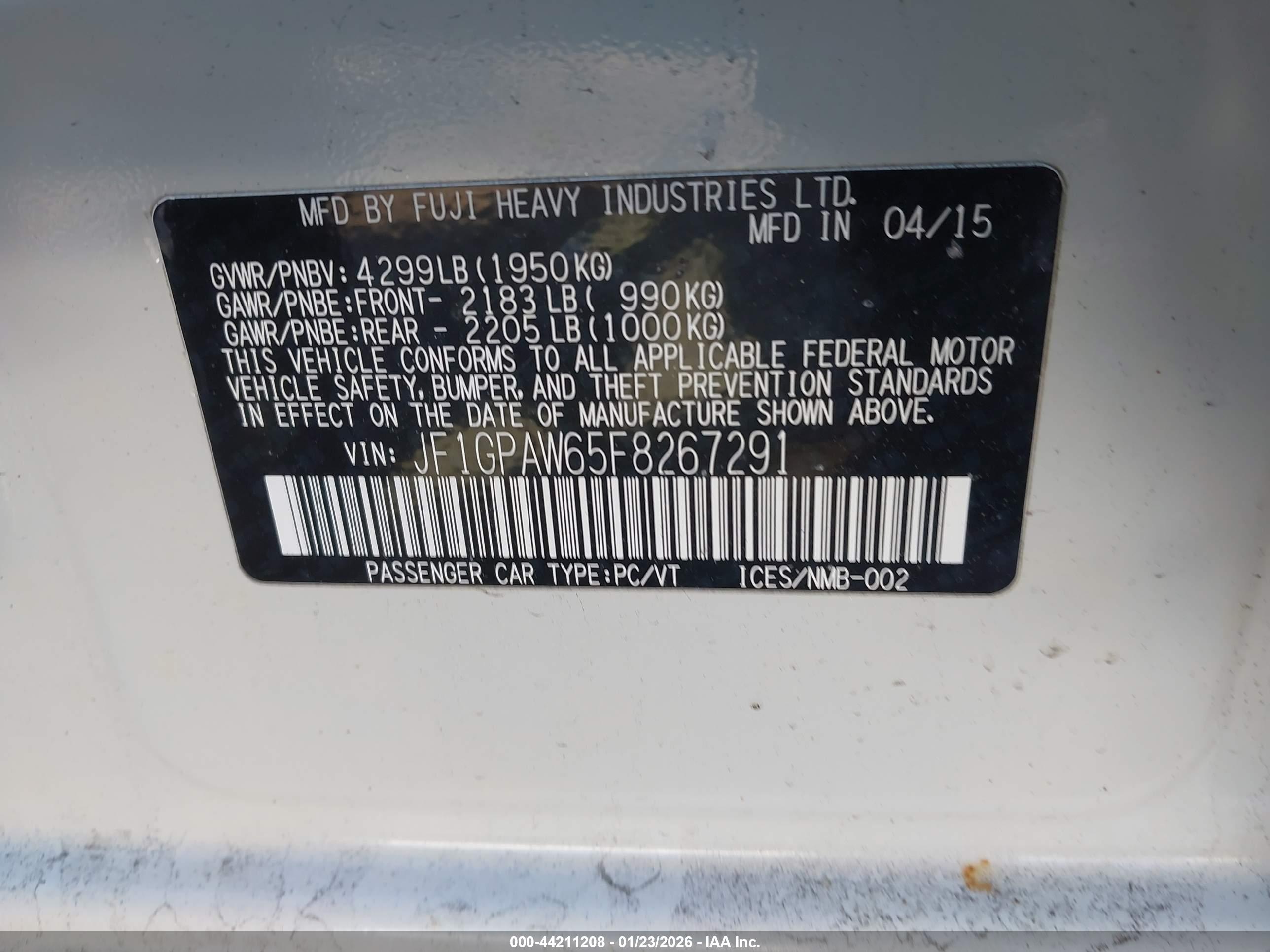 SUBARU IMPREZA image 9