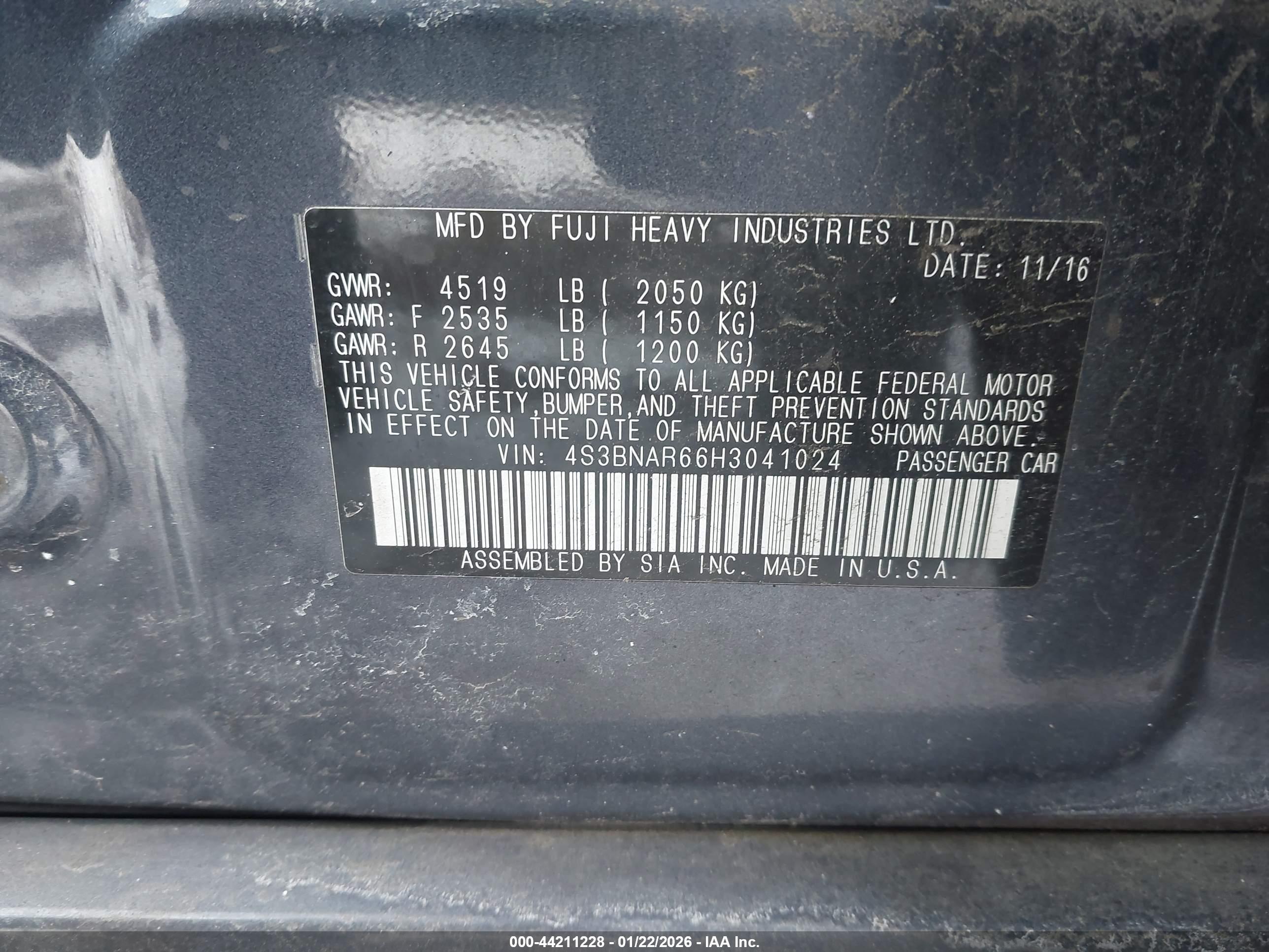 SUBARU LEGACY image 9